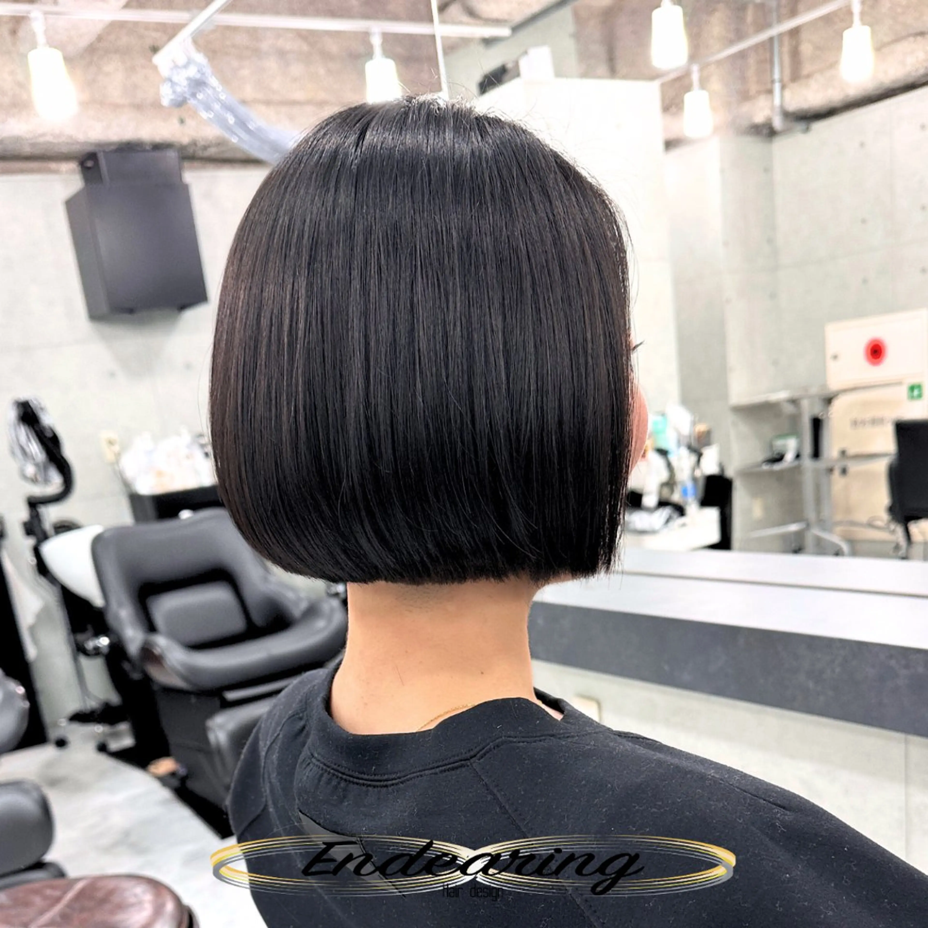 ショート ワンレンボブ ボブ 似合わせカット カット Endearing 銀座/レイヤーカットのヘアスタイル