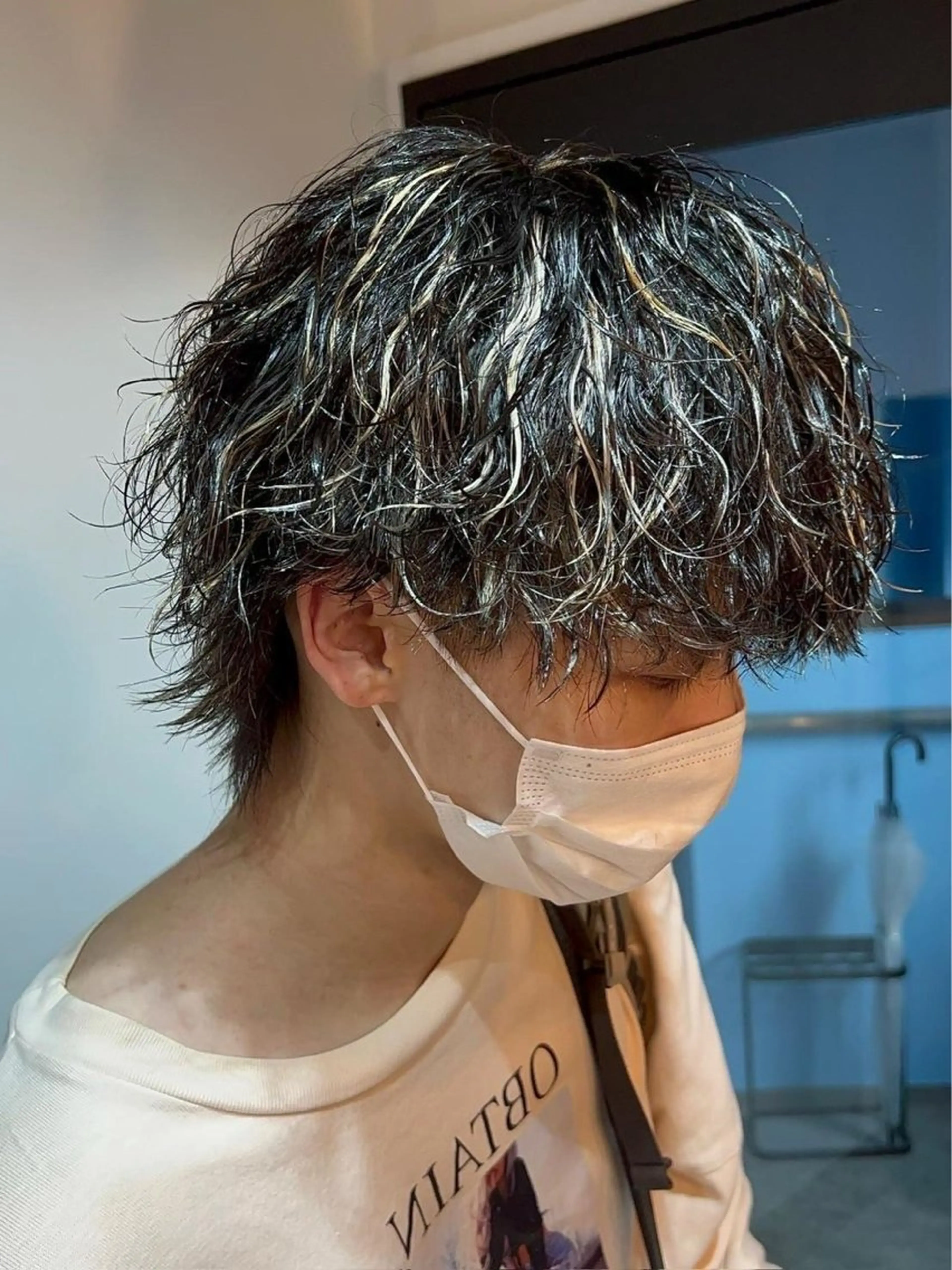 ショート カラー パーマ メンズ カット パーマ 💈メンズパーマ の神様💈よしやのヘアスタイル