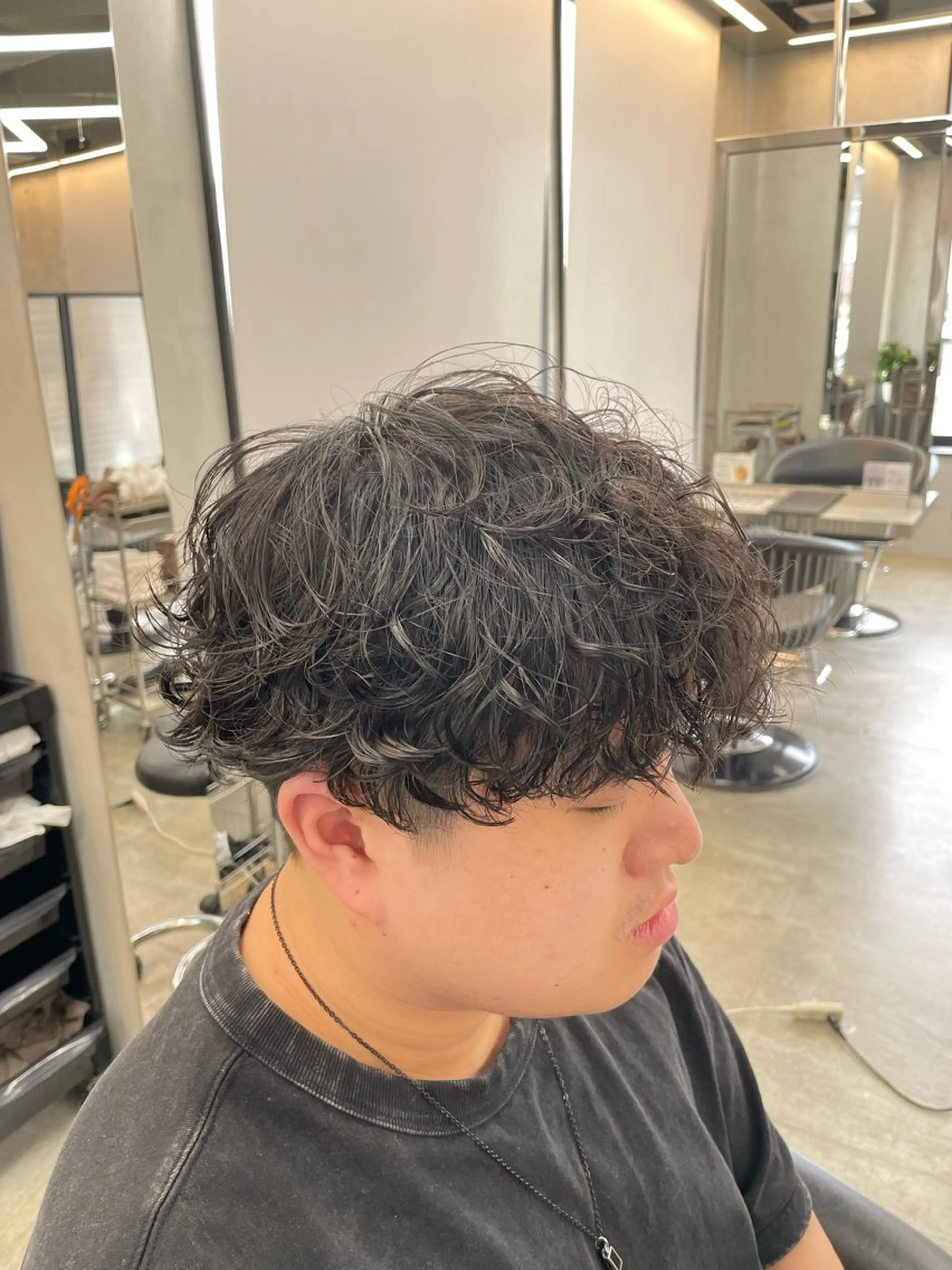 メンズ メンズパーマ カット パーマ トリートメント メンズ🔥 松本明日翔のヘアスタイル