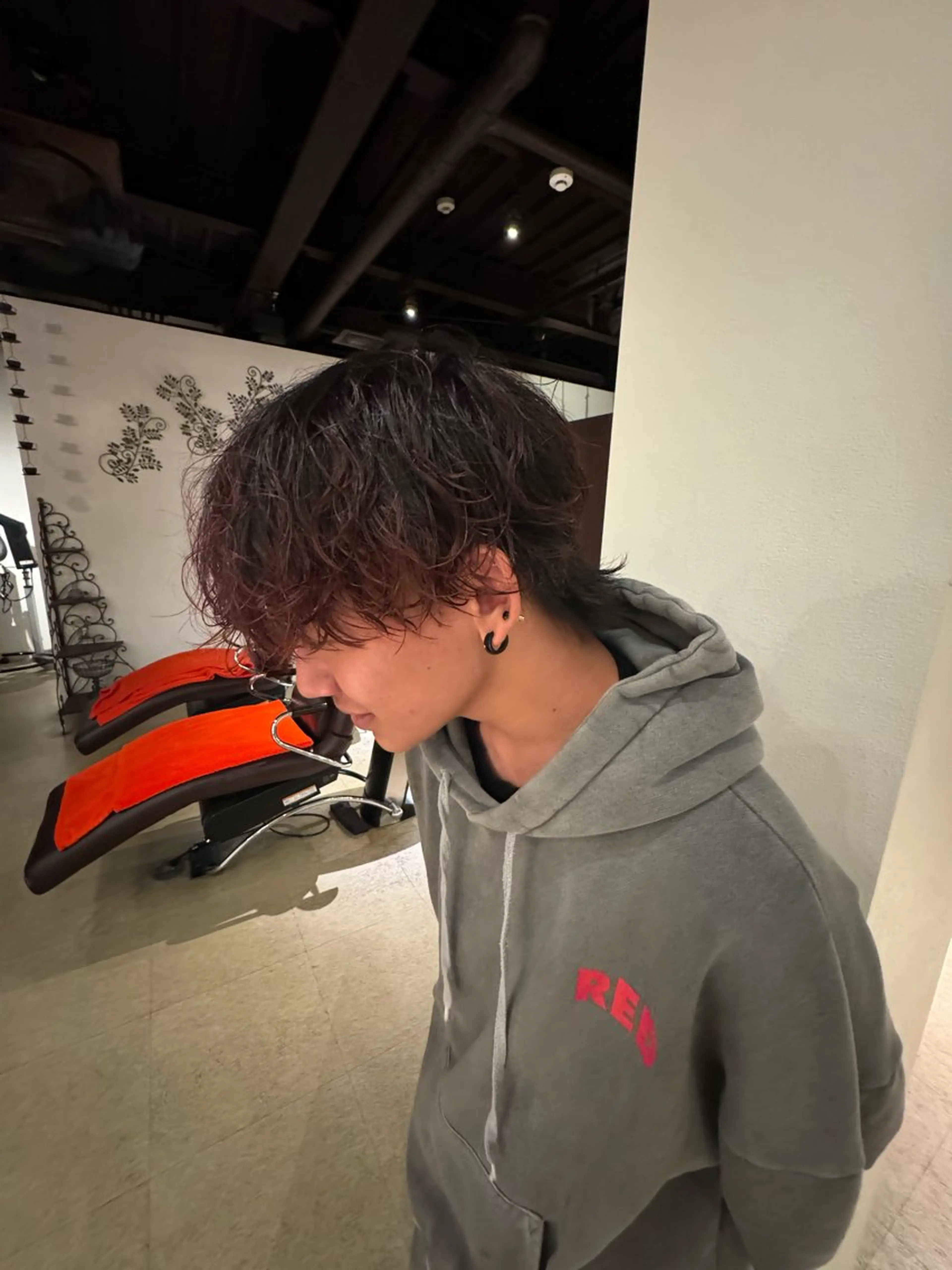 ショート パーマ メンズ 西井 ひなのヘアスタイル