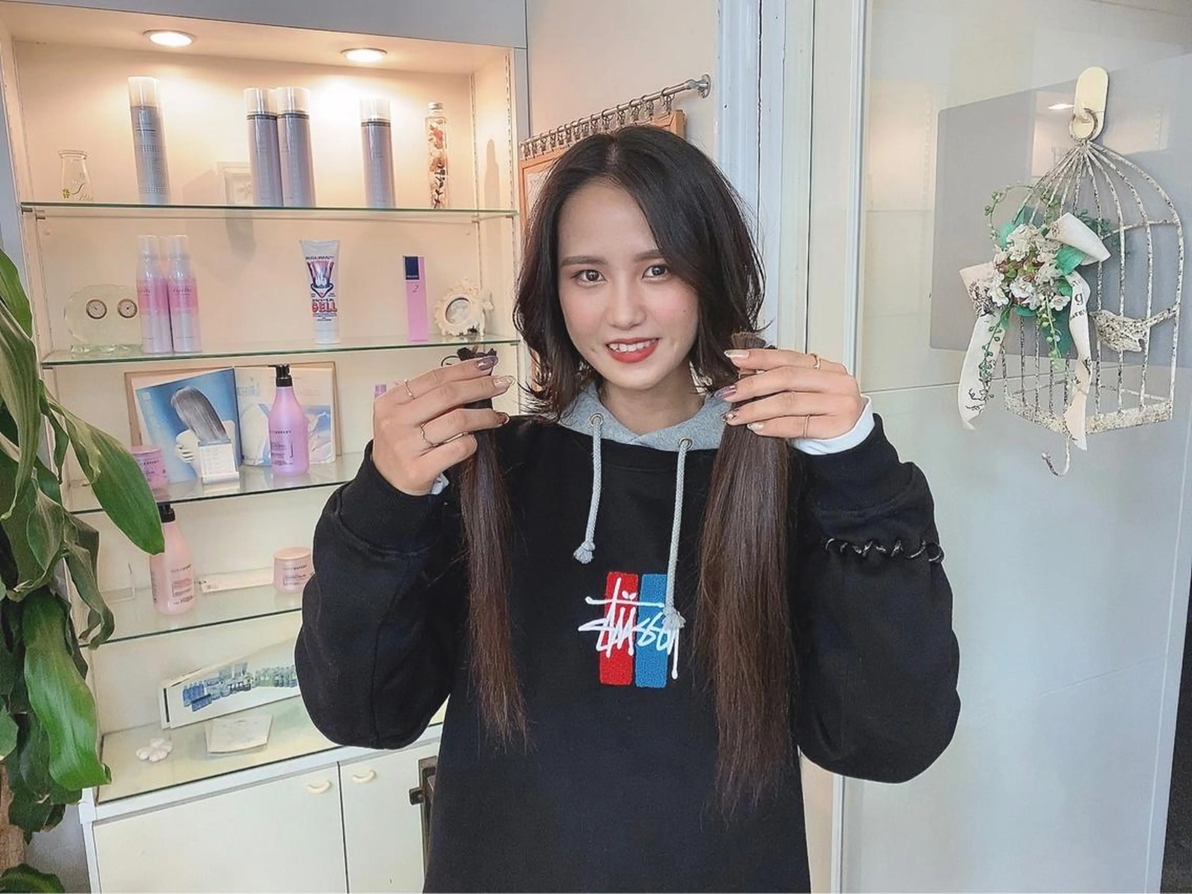 ヘアドネーションカットの写真