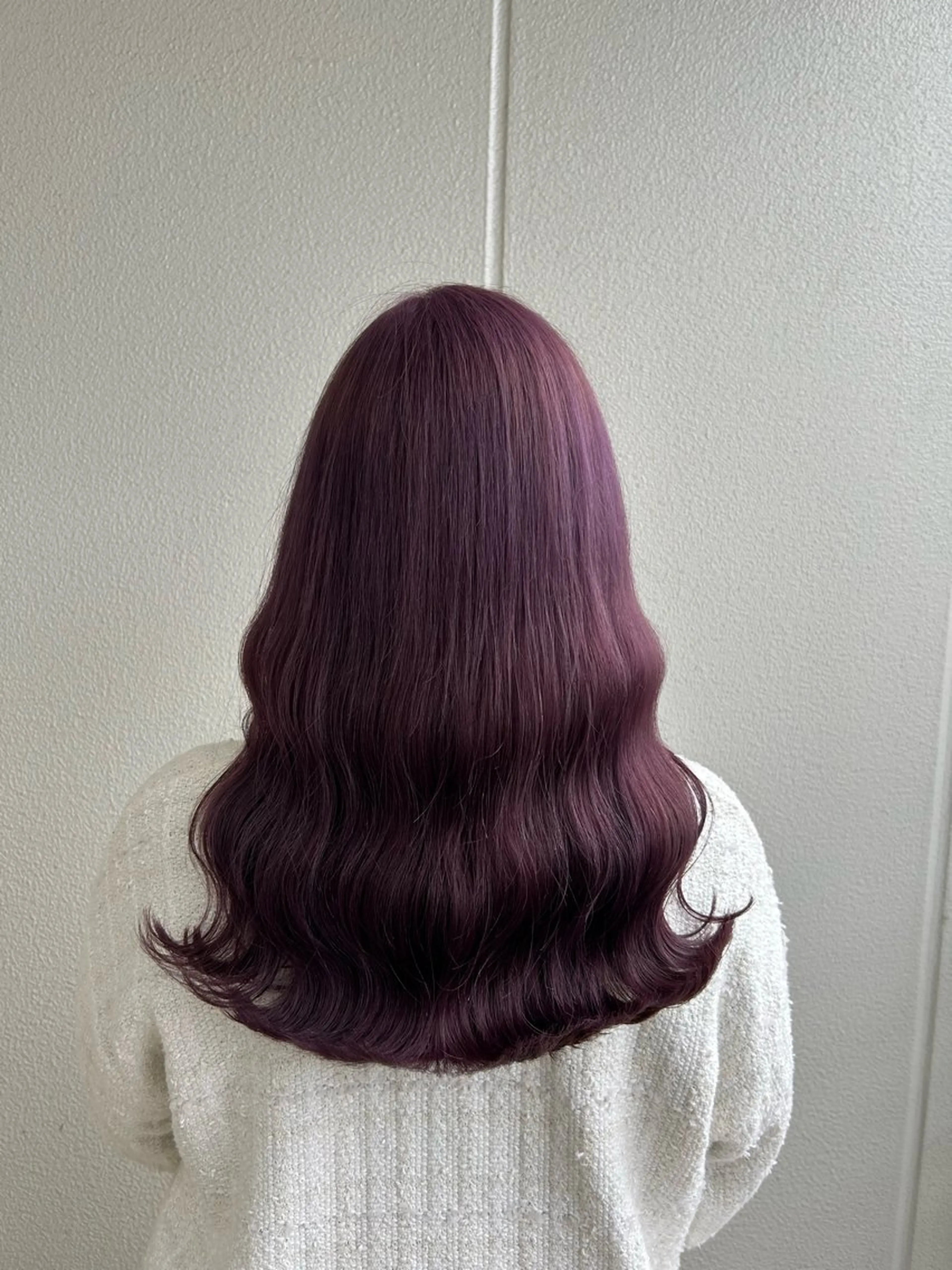 ロング カラー ヘアアレンジ ラベンダーカラー ピンクカラー ピンクラベンダー 《暖色/韓国レイヤー 》🇰🇷桑原ユキネのヘアスタイル