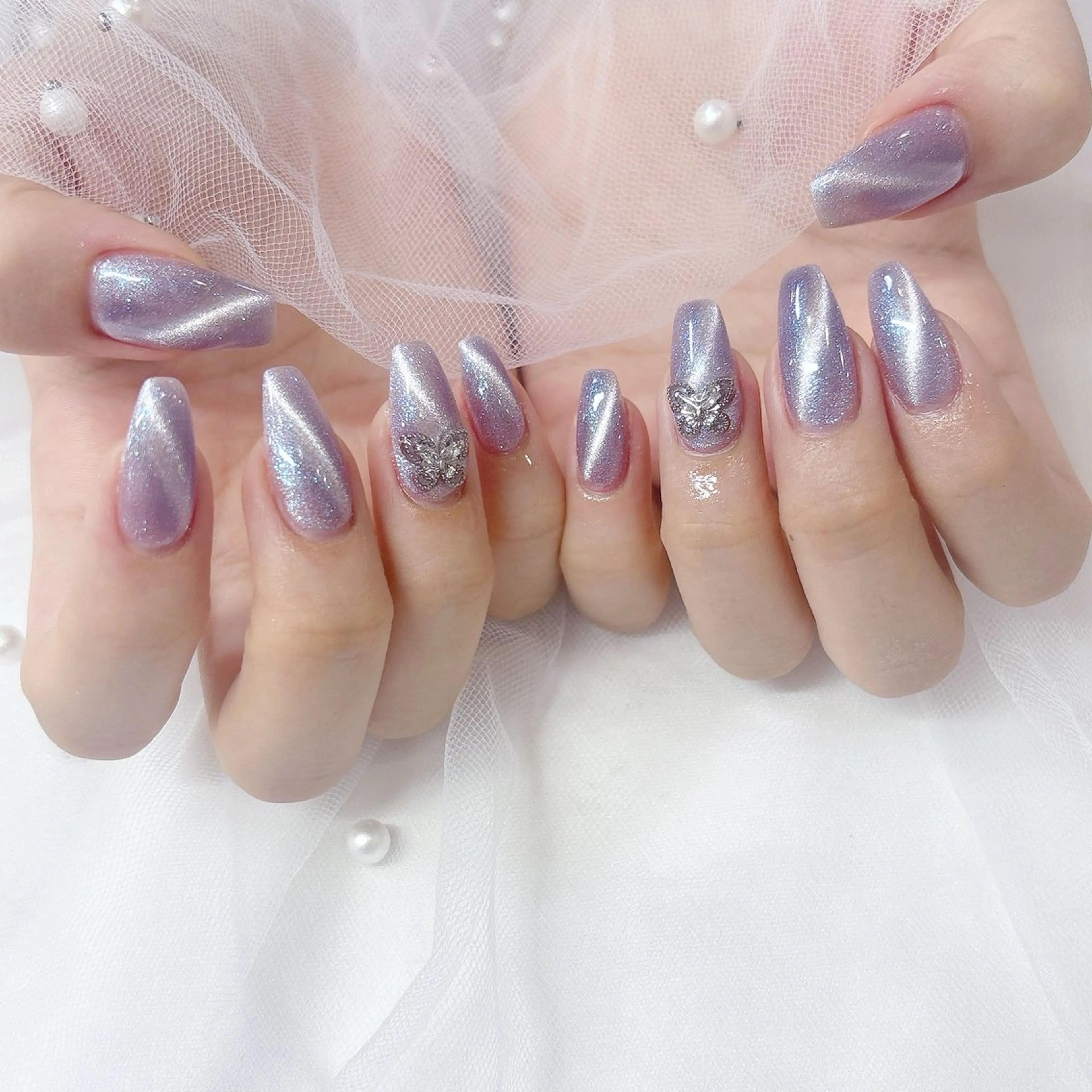 メンズ ネイル マグネットネイル Nao 🎀💕のネイルデザイン