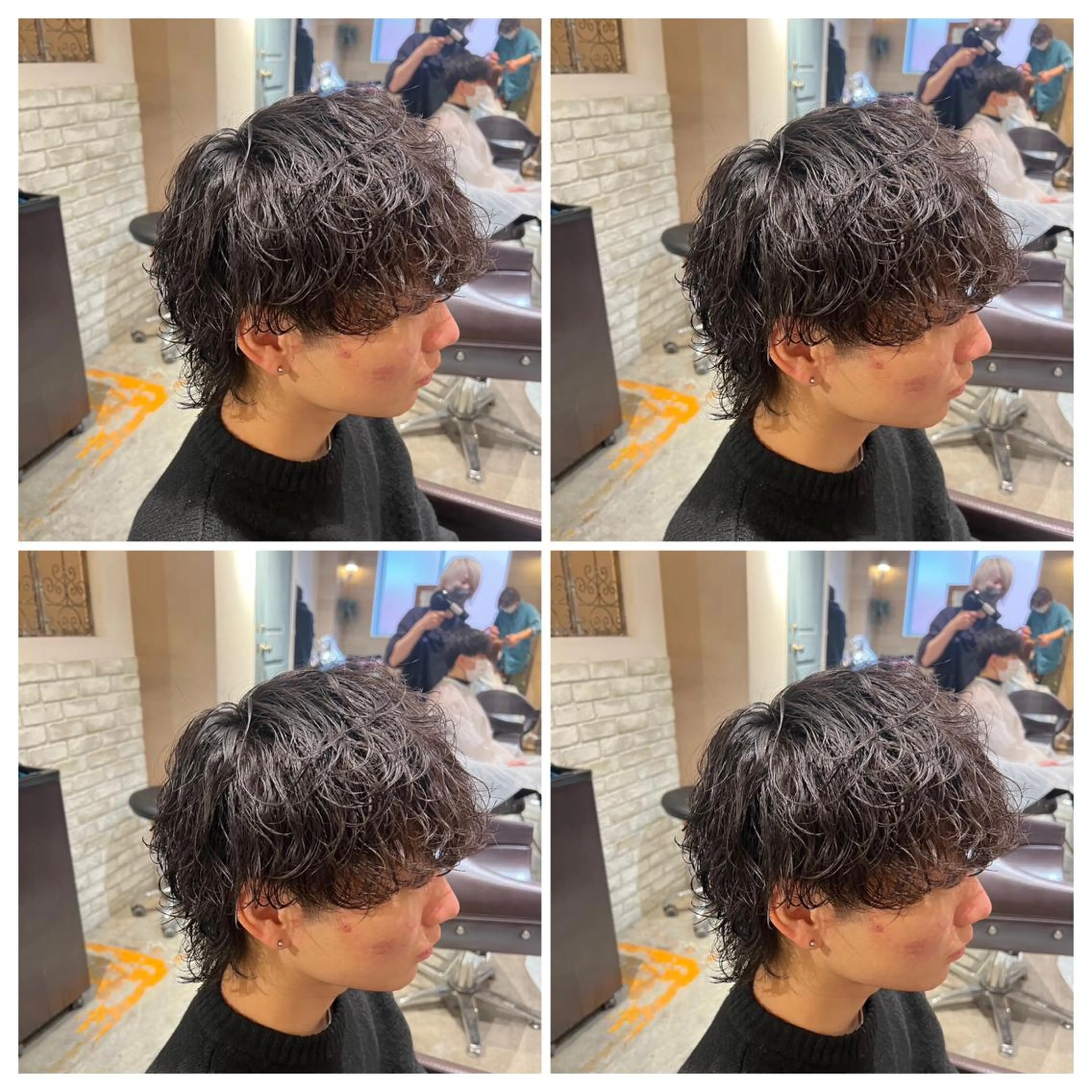 パーマ メンズ カット パーマ トリートメント 💎髪質改善/艶髪 荻原💎のヘアスタイル