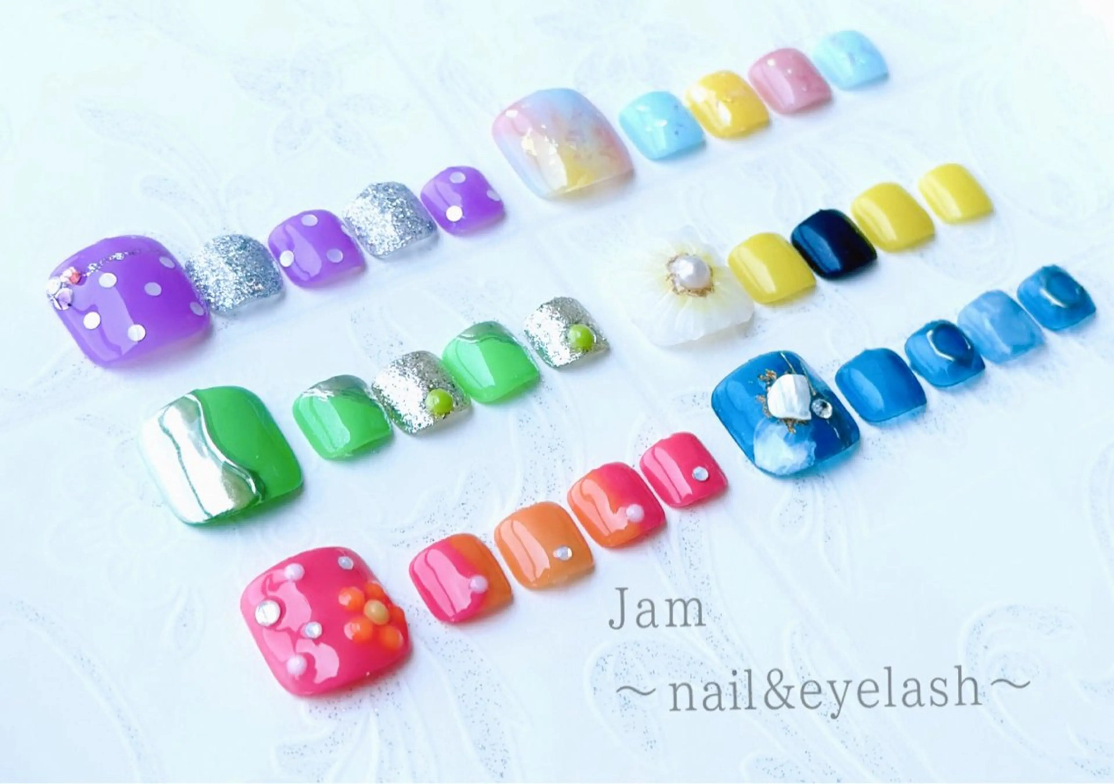 ネイル フットネイル ハンドネイル 口コミ高評価✨Jam ネイル&アイラッシュのネイルデザイン