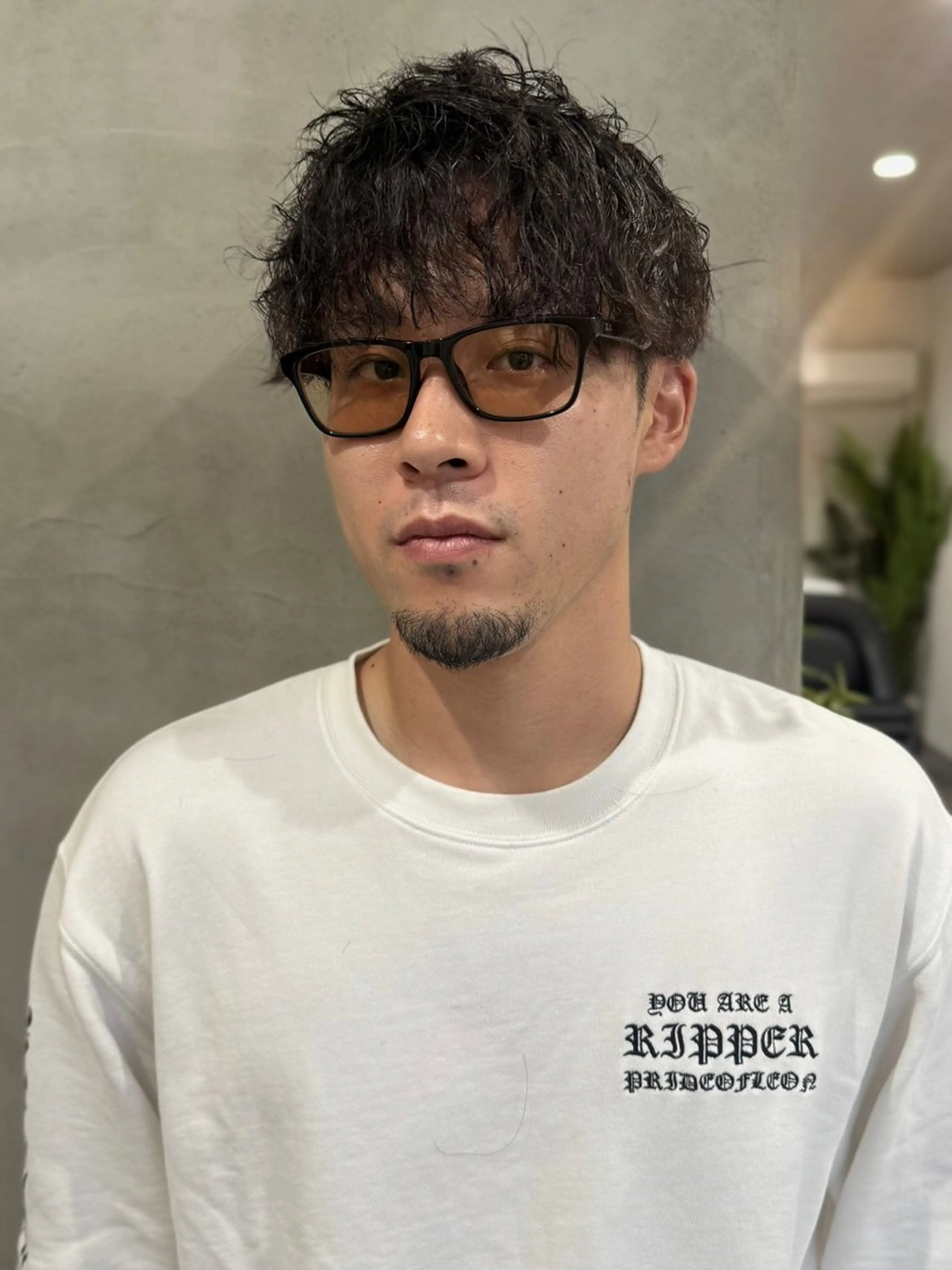 パーマ メンズ マッシュ メンズパーマ カット パーマ 88 hair design所属・🫧ハルカ🫧 レイヤーカットのヘアスタイル