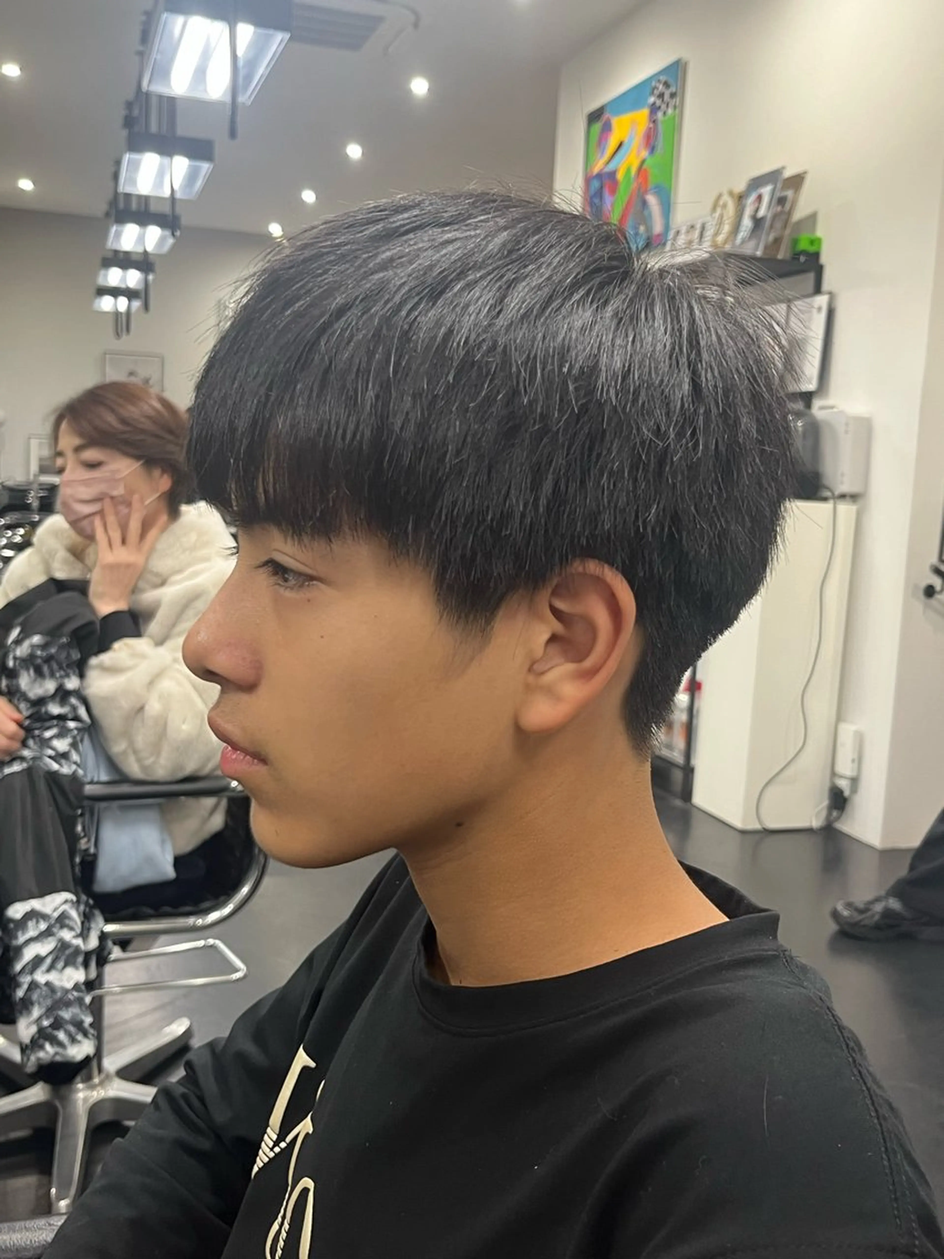 ショート メンズ マッシュ 揚村 武斗のヘアスタイル