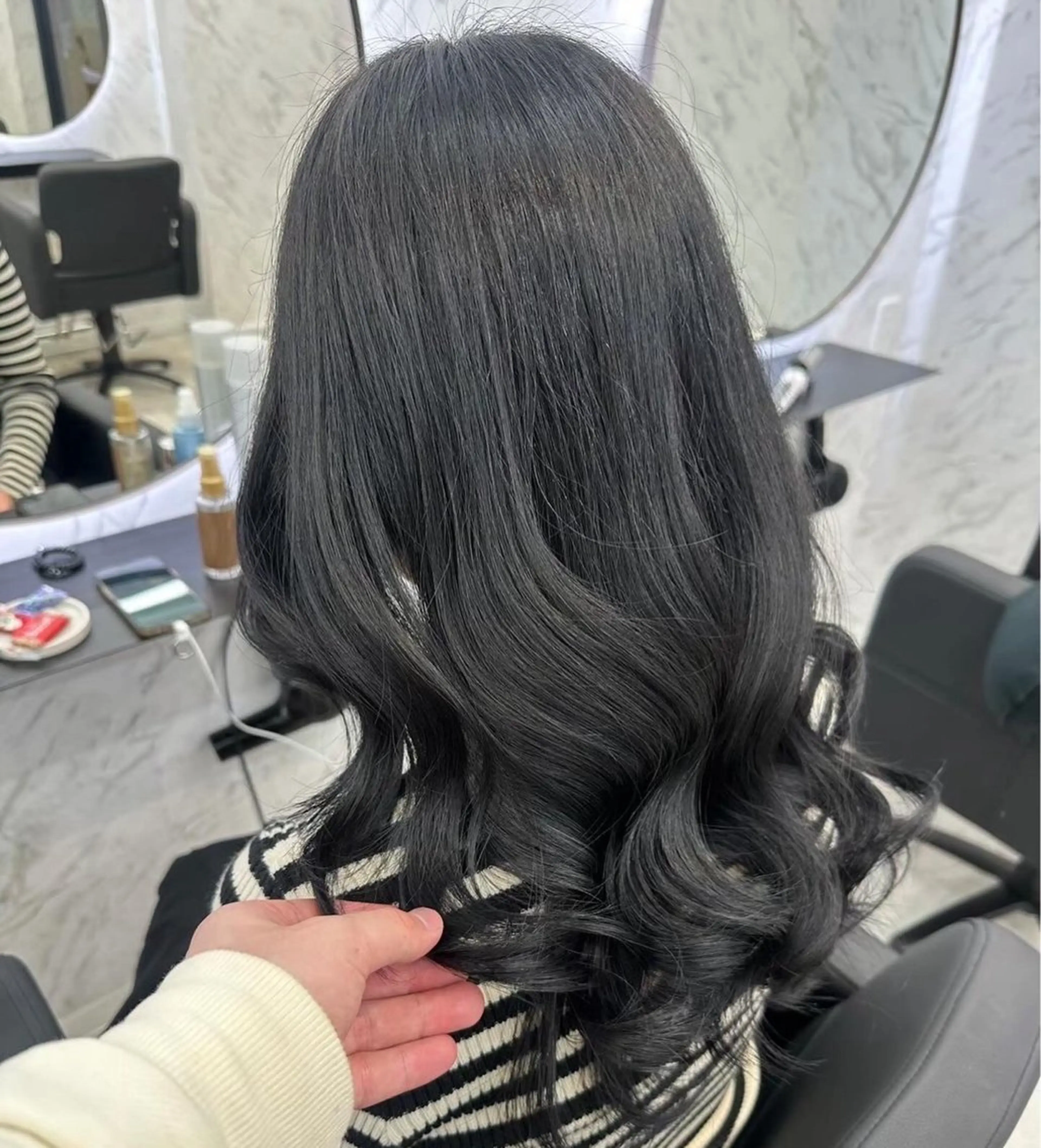 ロング カラー ヘアカラー トリートメント 艶カラー 🇰🇷💎MIUのヘアスタイル