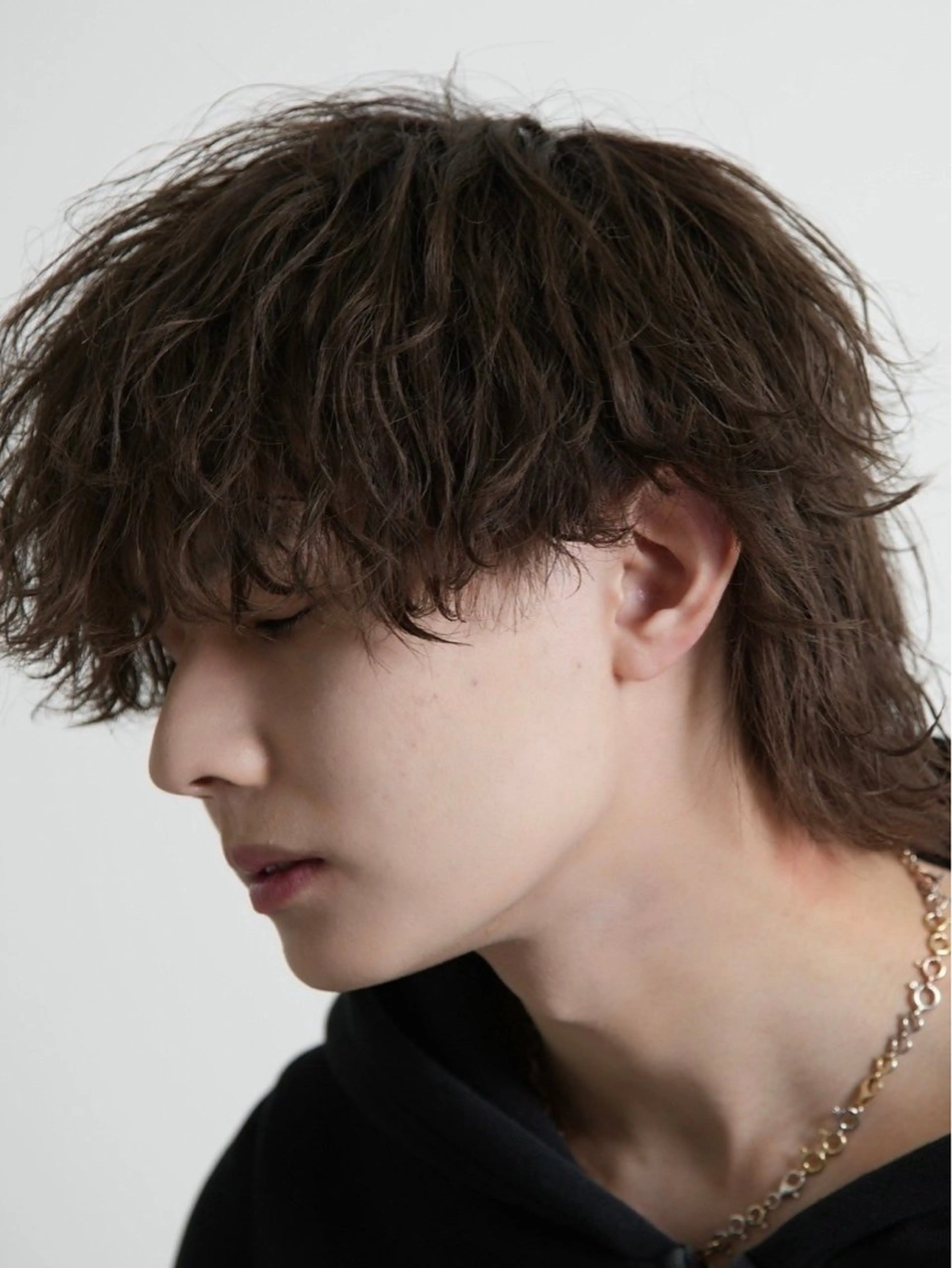 ショート メンズ マッシュウルフ マッシュ メンズウルフカット ウルフカット 無造作パーマ＆メッシ ュ🔥SHOTAのヘアスタイル