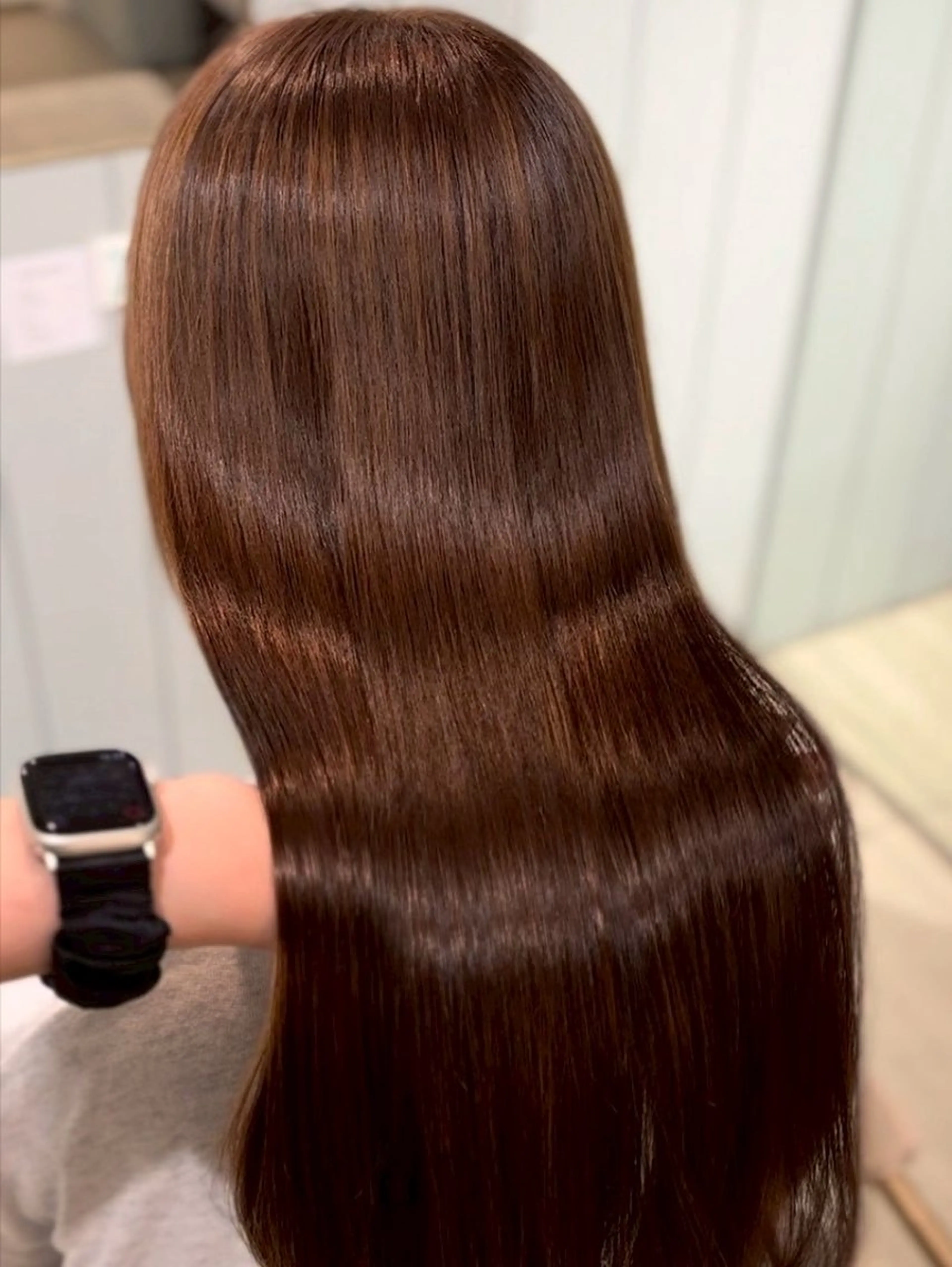 ミディアム 縮毛矯正 ヘアカラー 縮毛矯正 トリートメント 美髪縮毛矯正/髪質 改善/Lecielのヘアスタイル