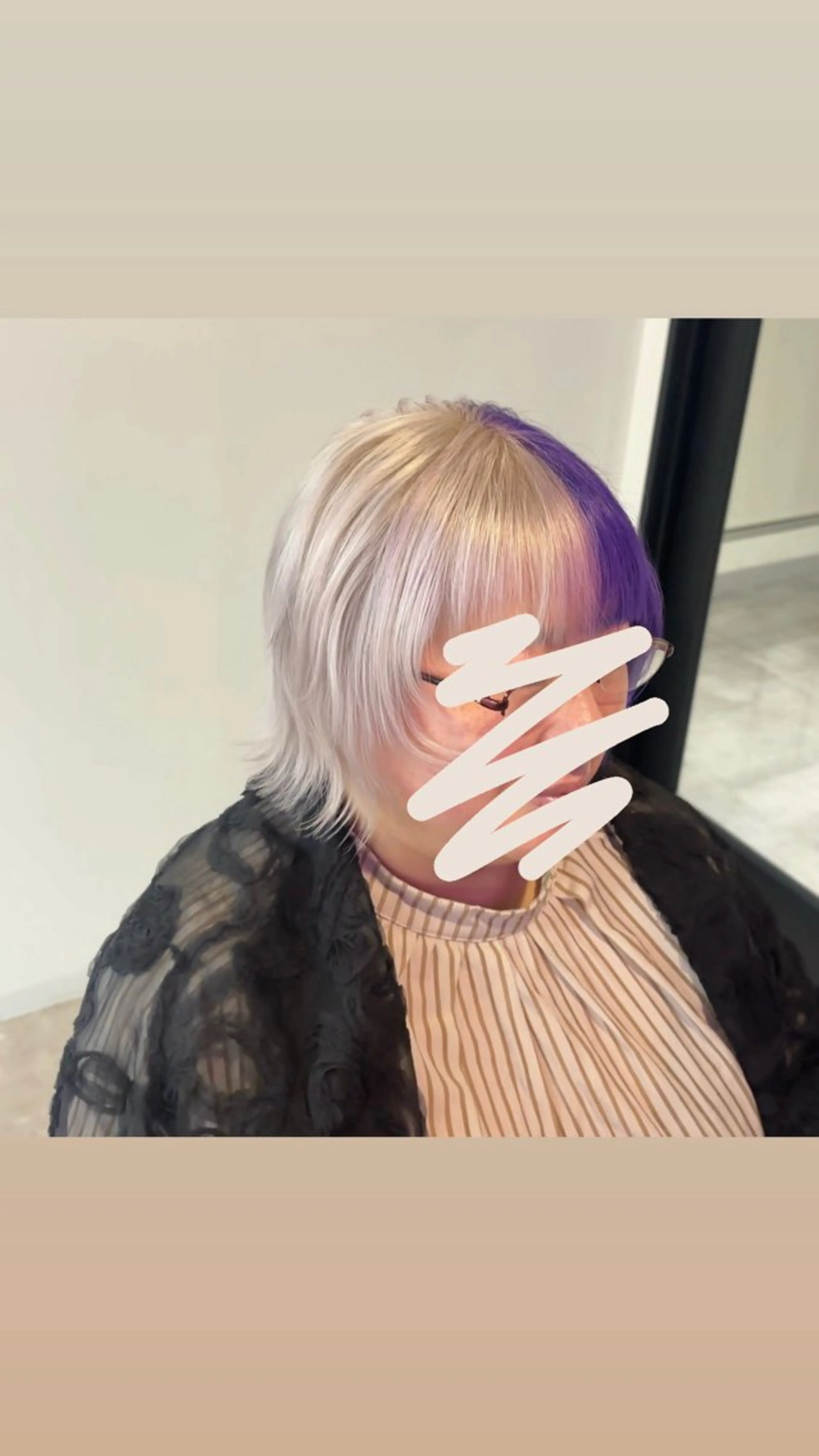 ミディアム カラー ヘアカラー Ren. 🦋デザインカラーのヘアスタイル