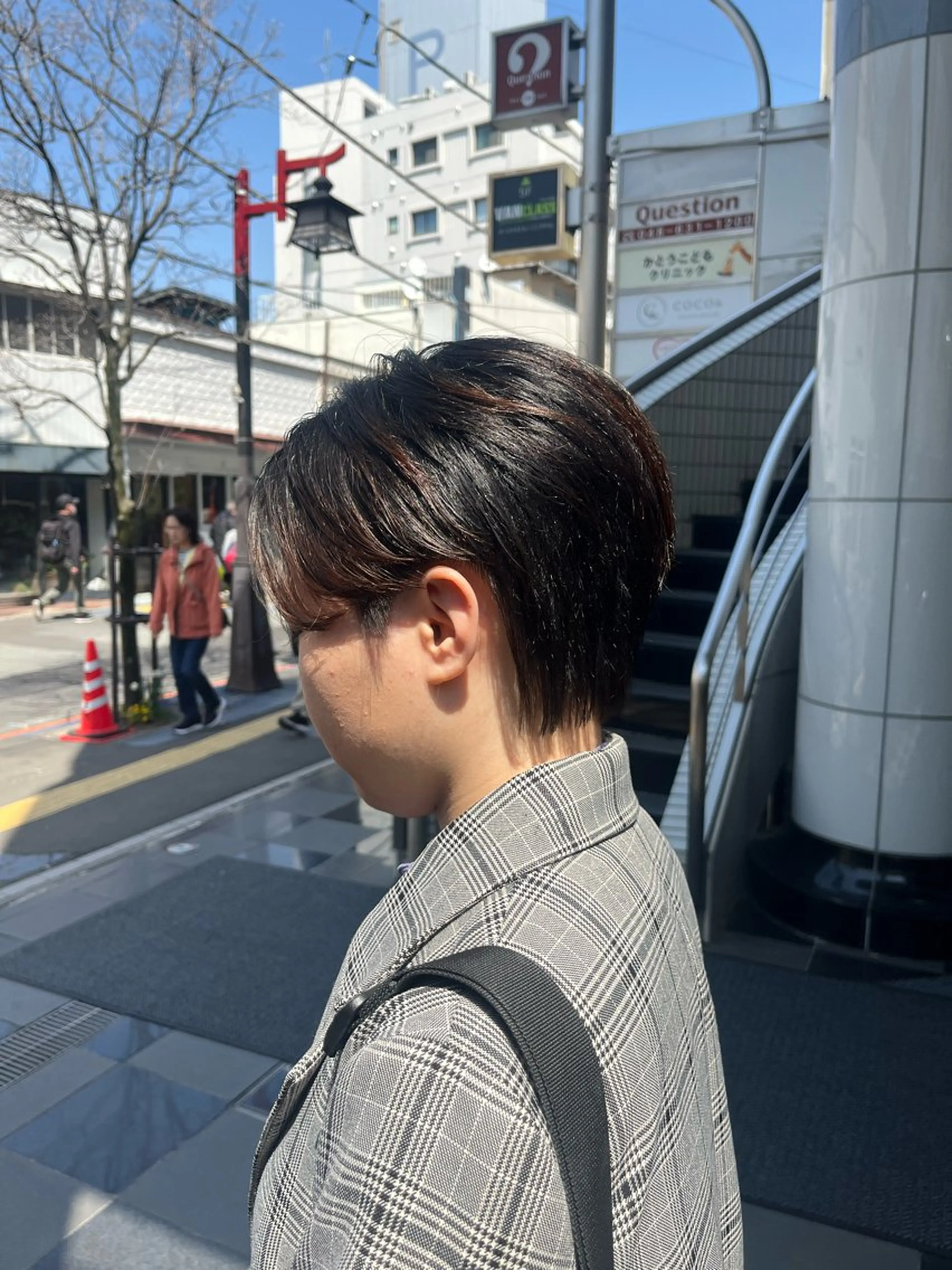 ショート ショートヘア カット トリートメント 森 ハリス誠一のヘアスタイル