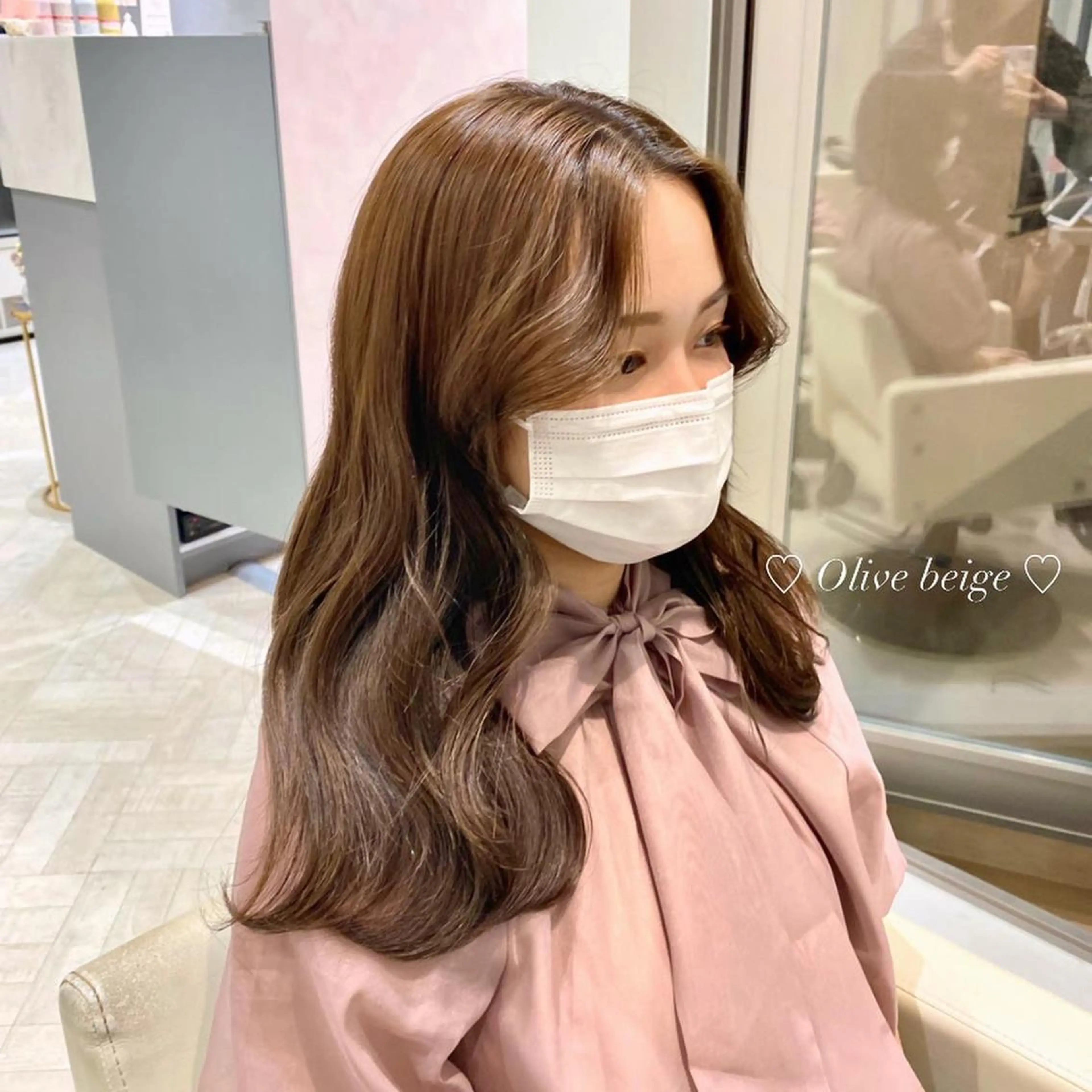 セミロング カラー ブリーチ ブリーチなしカラー mako︴ Euphoriaのヘアスタイル