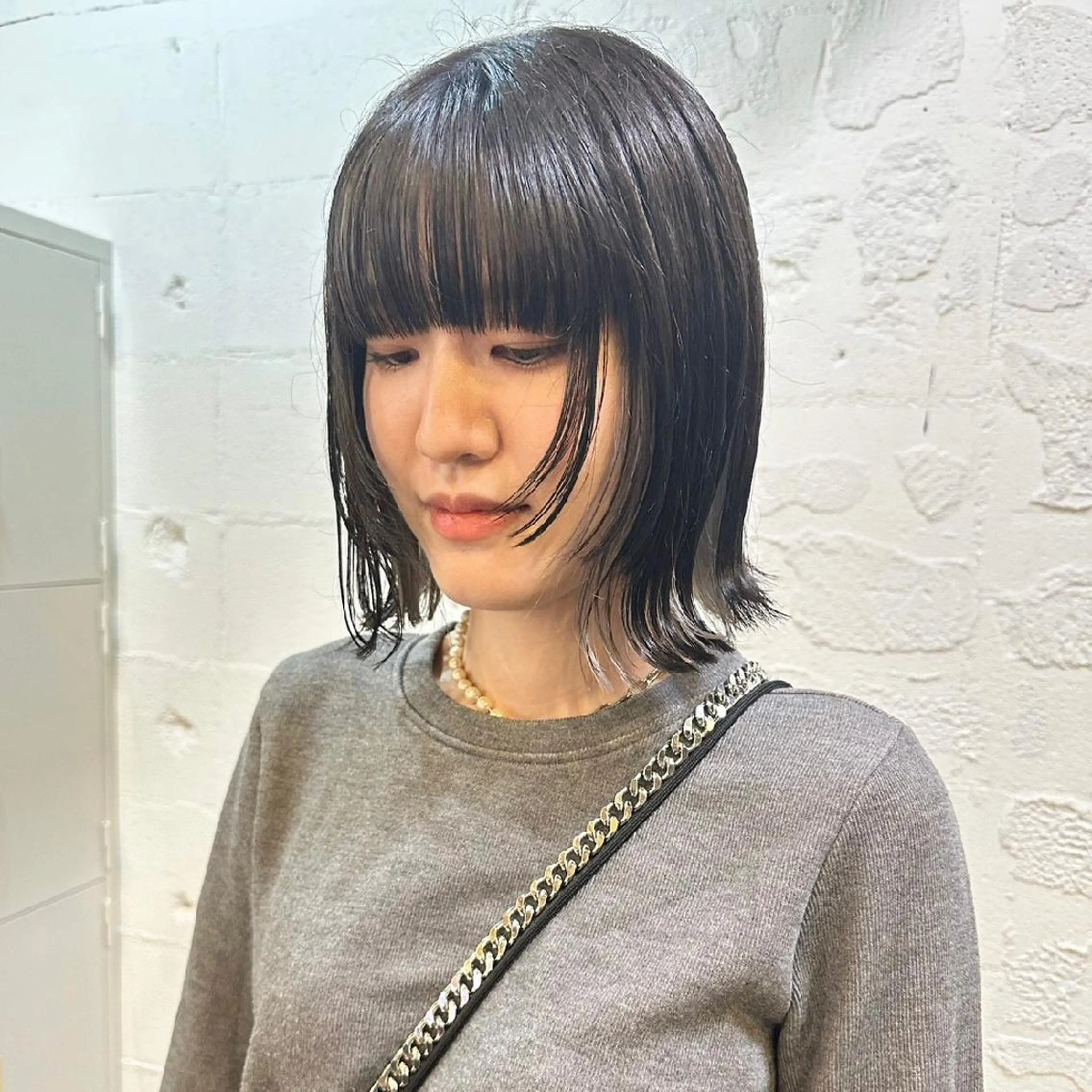 ミディアム カラー カット ヘアカラー トリートメント em HAIR 🌿下北沢のヘアスタイル