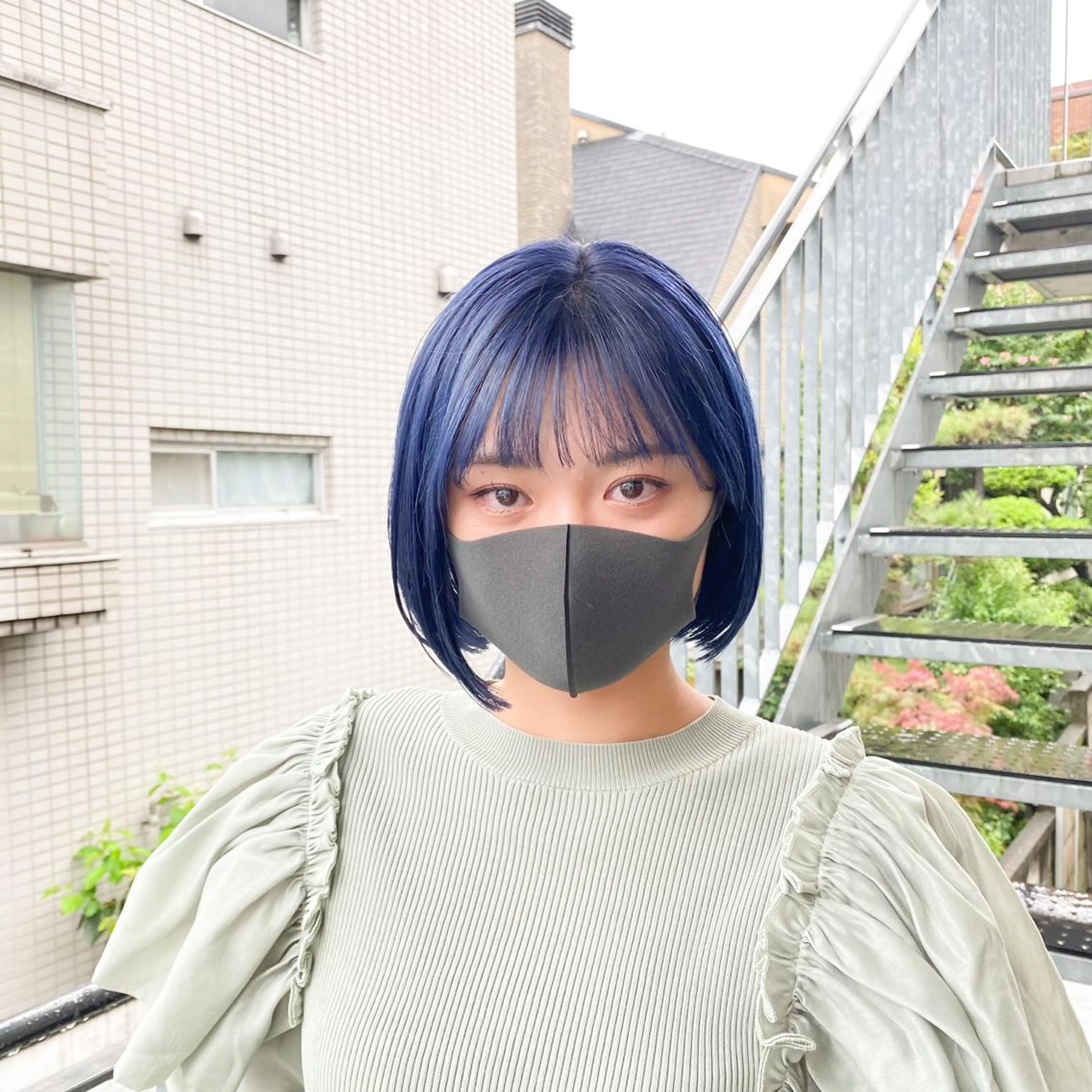 ショート カラー 艶髪ブリーチ 永井竜也のヘアスタイル