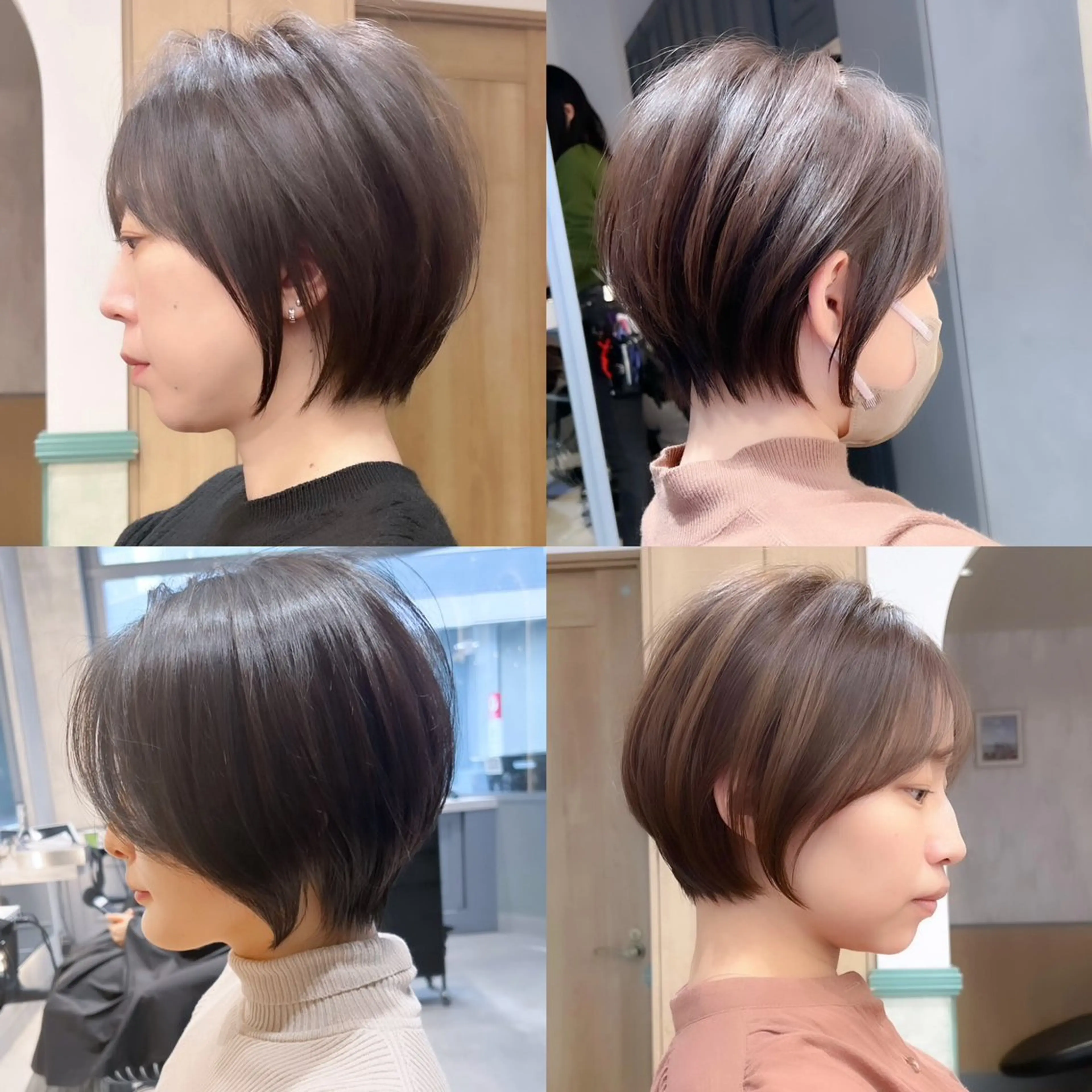 ショート カット トリートメント ボブ/縮毛矯正/ 高嶋 優のヘアスタイル