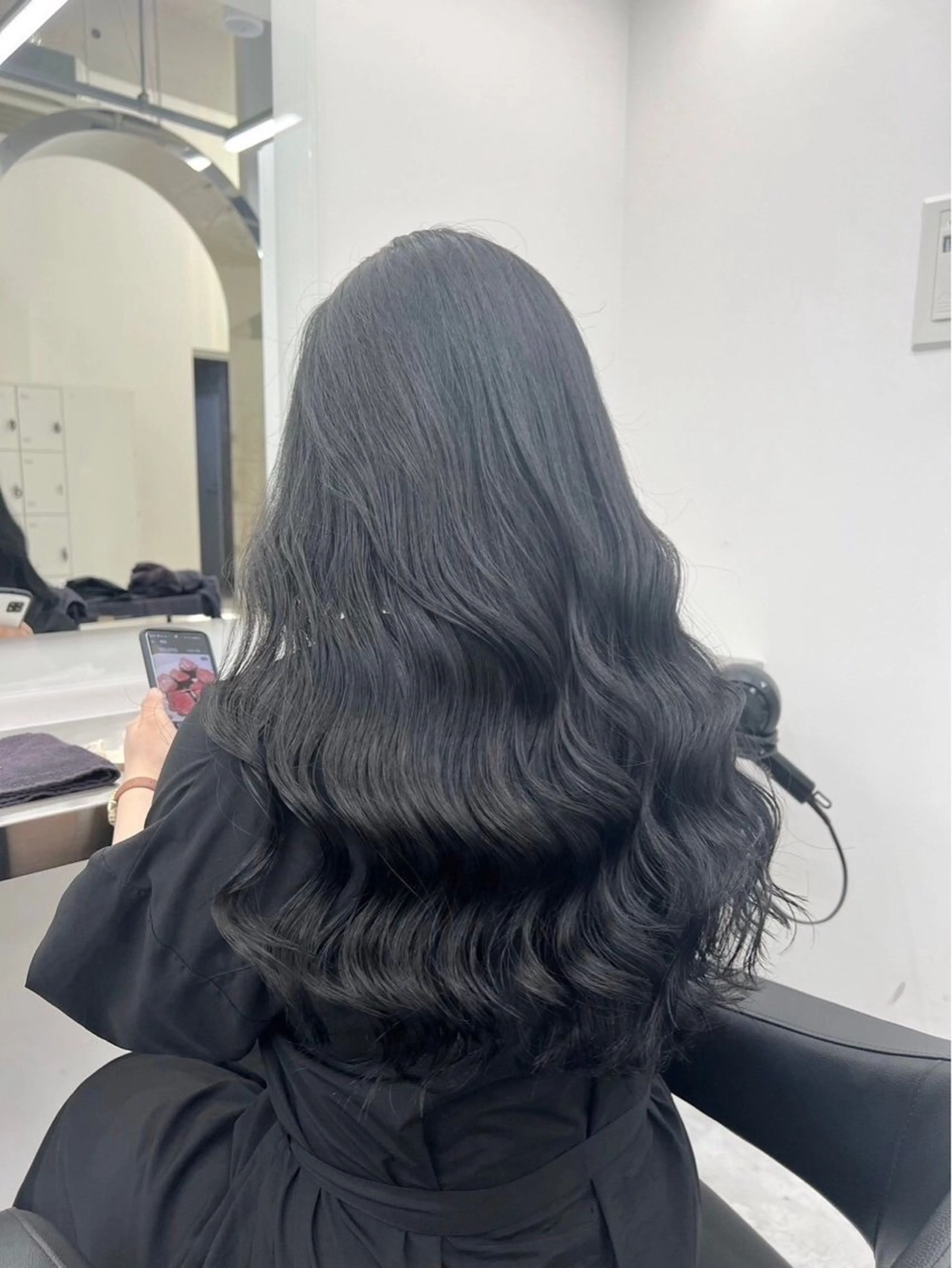 ロング カラー 髪質改善 トリートメント 韓国暗髪🩶レイヤー 🩶hayatoのヘアスタイル