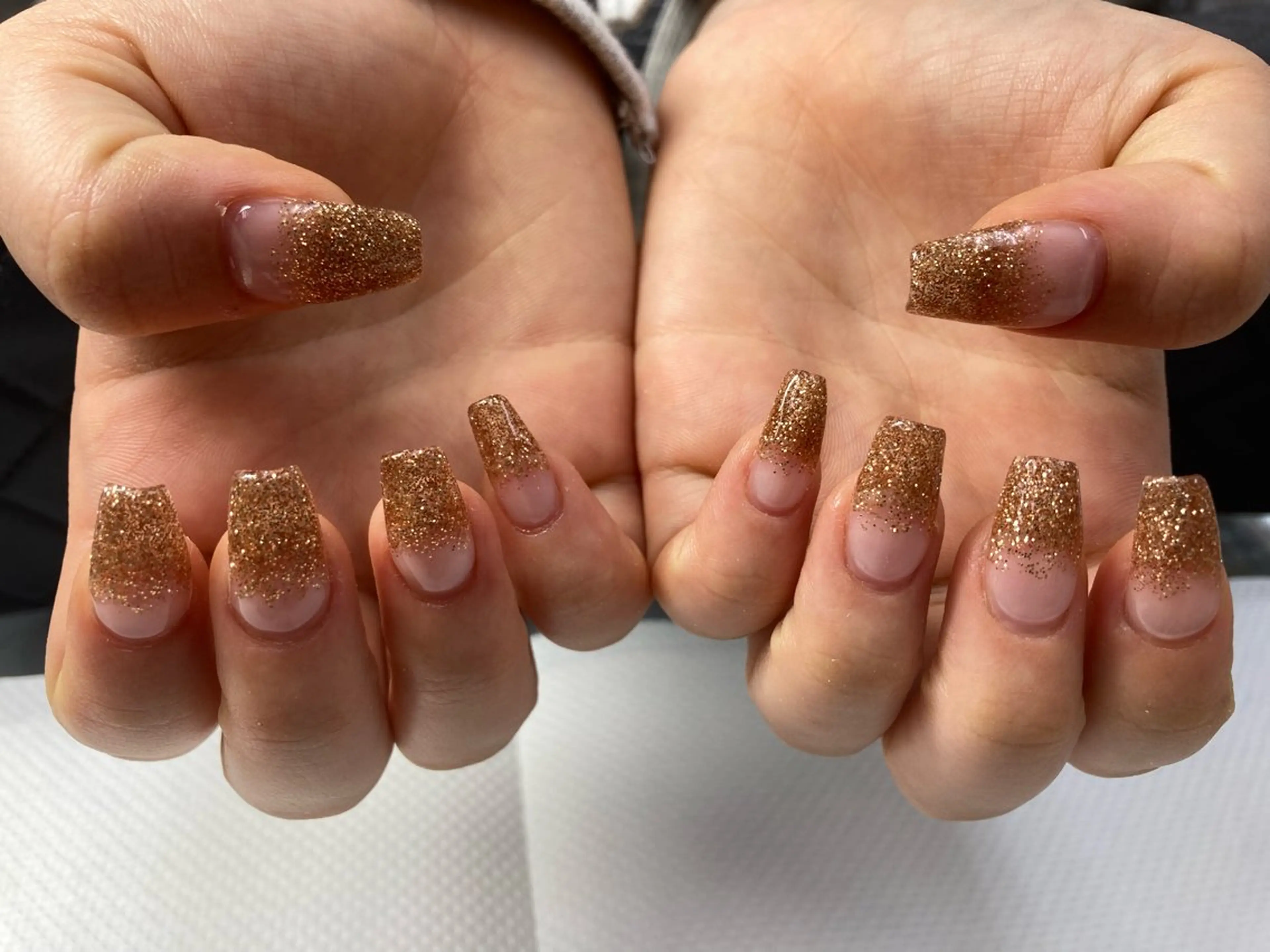 ネイル ラメ(グリッター) ラメグラデーション スカルプネイル My nail 葉月のネイルデザイン