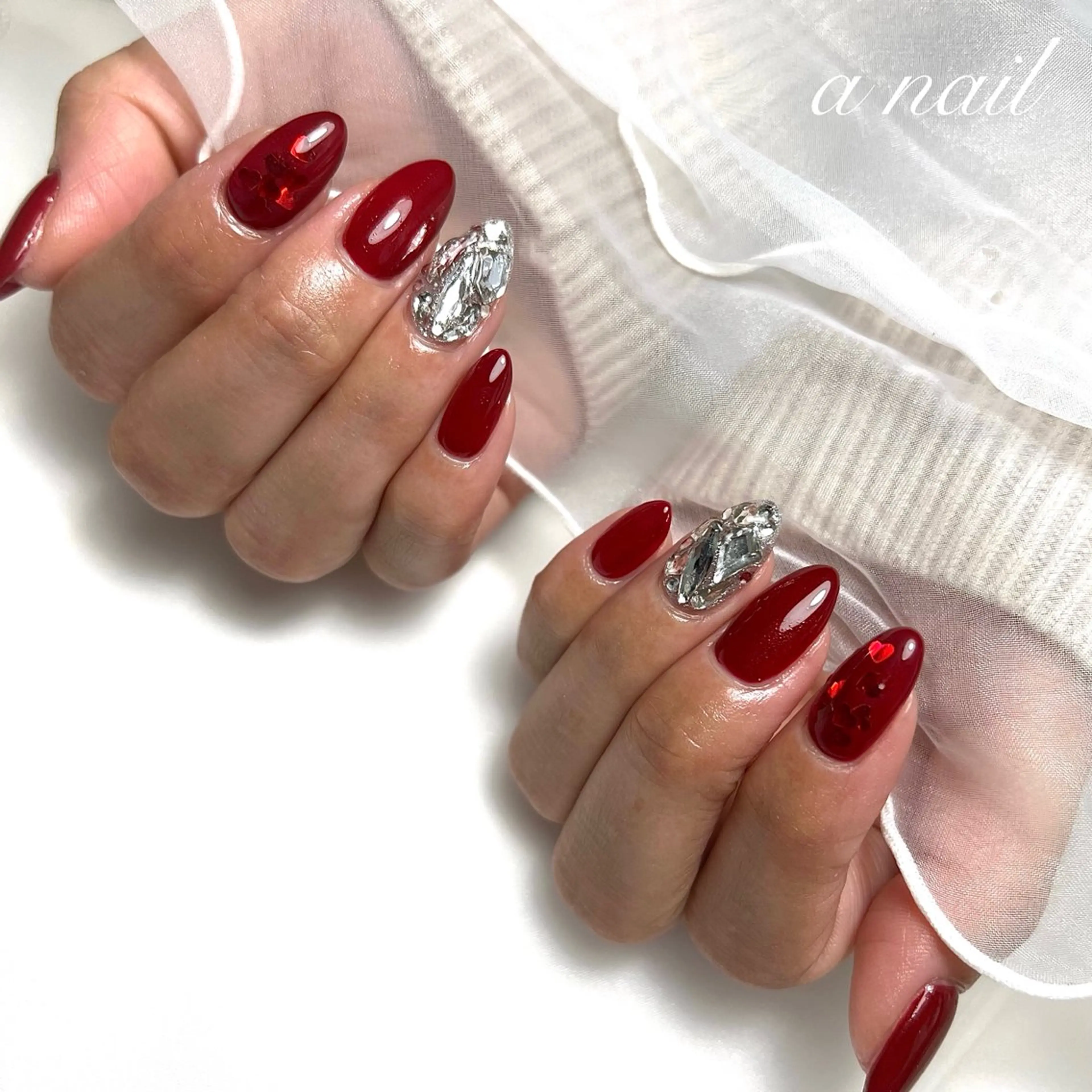 ネイル ボルドー Salon_ a.nailのネイルデザイン