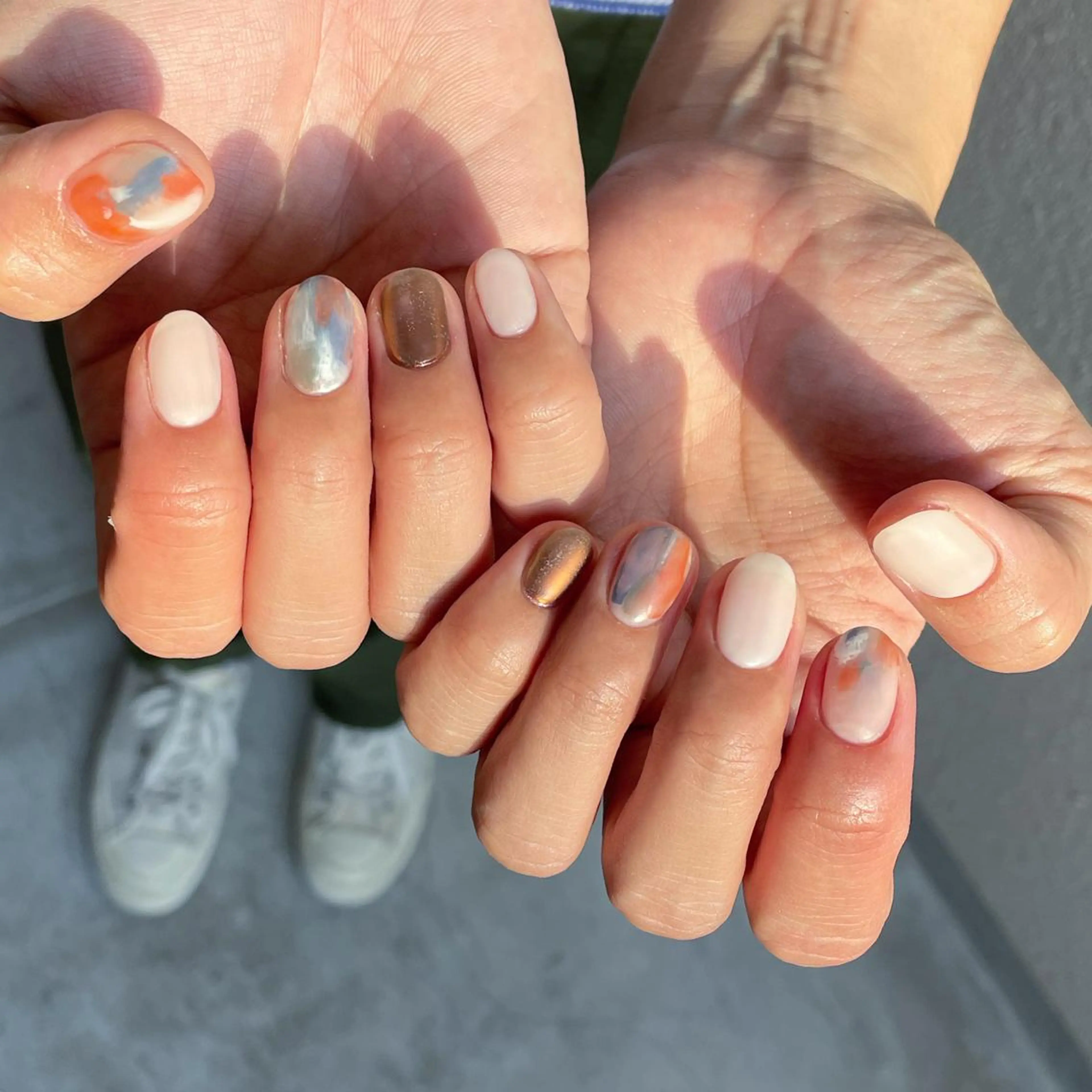 ネイル マットネイル ニュアンスネイル ハンドネイル ハンドケア lyly.nail所属・lylynail YUUKAのネイルデザイン