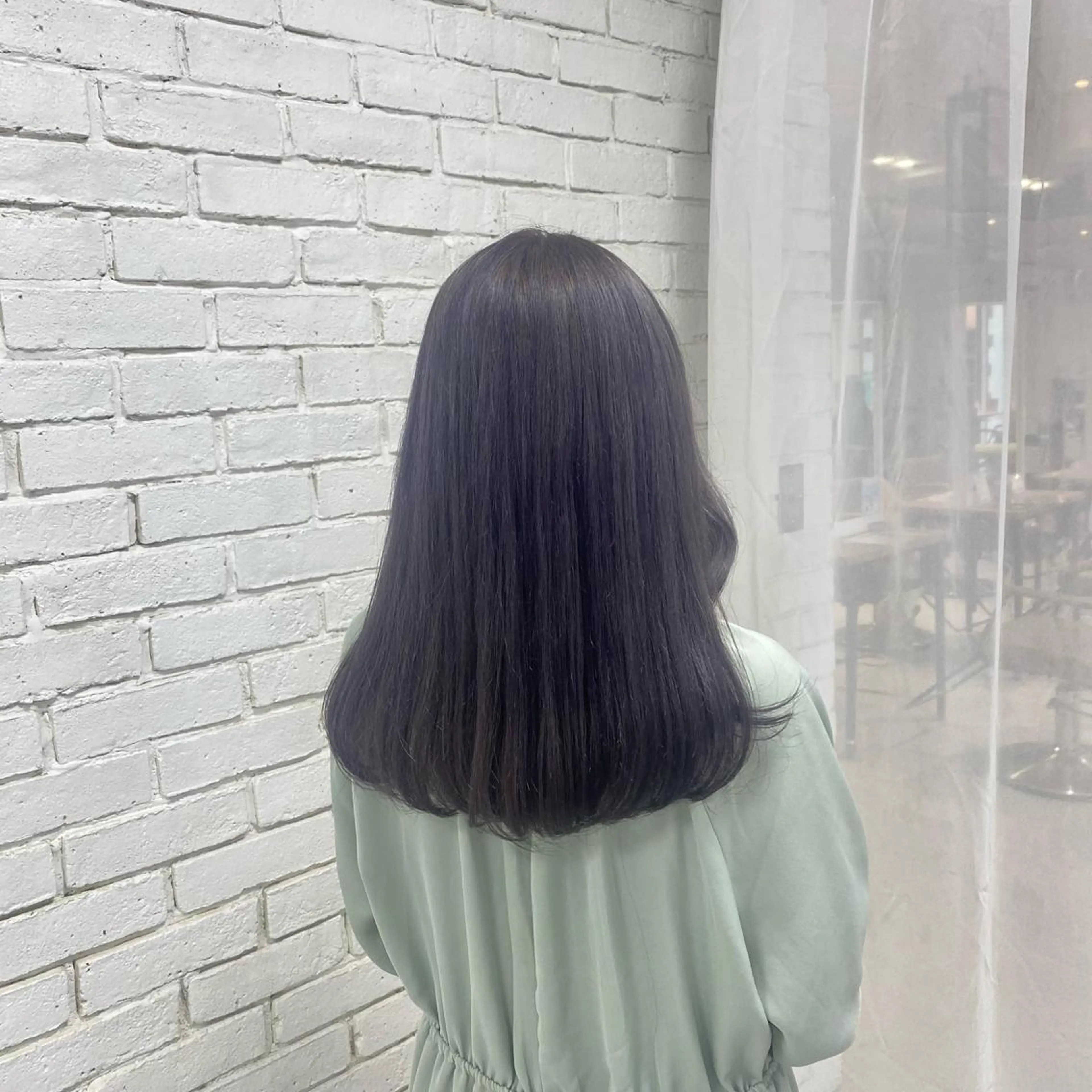 カラー ブリーチ シルバー nameless所属・韓国・網紅 🦋HONOKA🦋のヘアスタイル