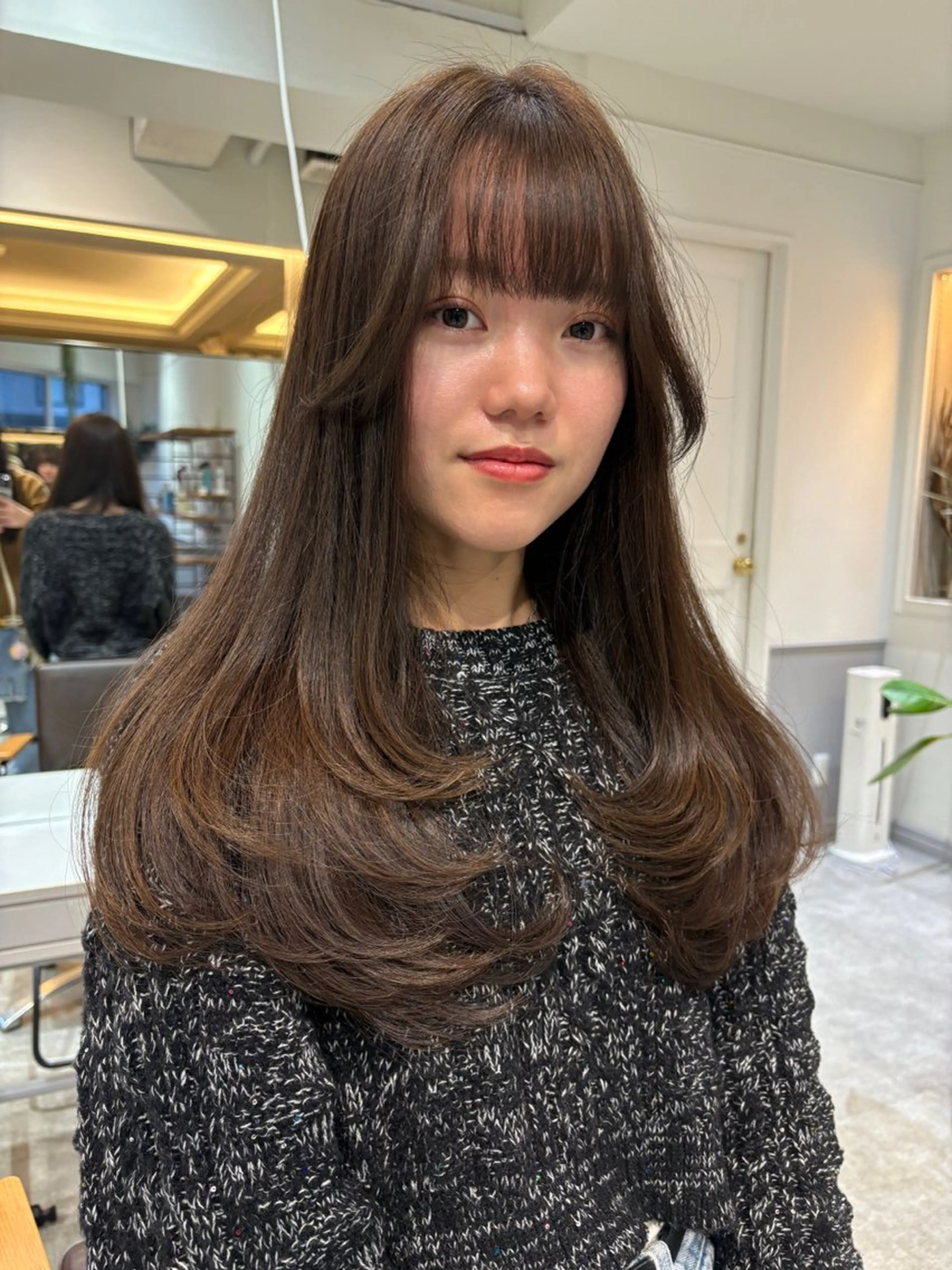 ロング SIKI yuuna モテ韓国ヘア☁️のヘアスタイル