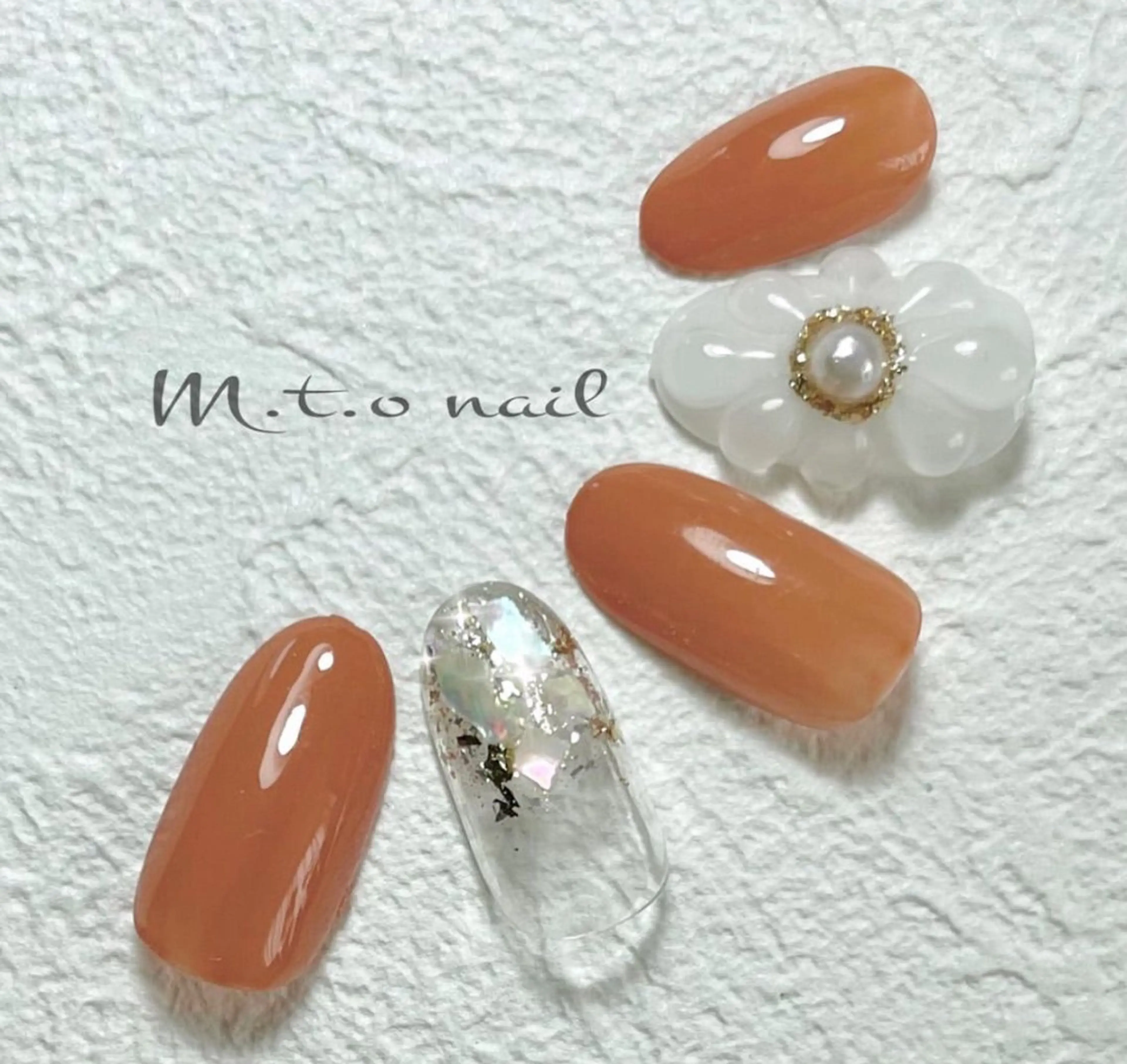 ネイル フラワーネイル ぷっくりネイル M.T.O nail takaのネイルデザイン
