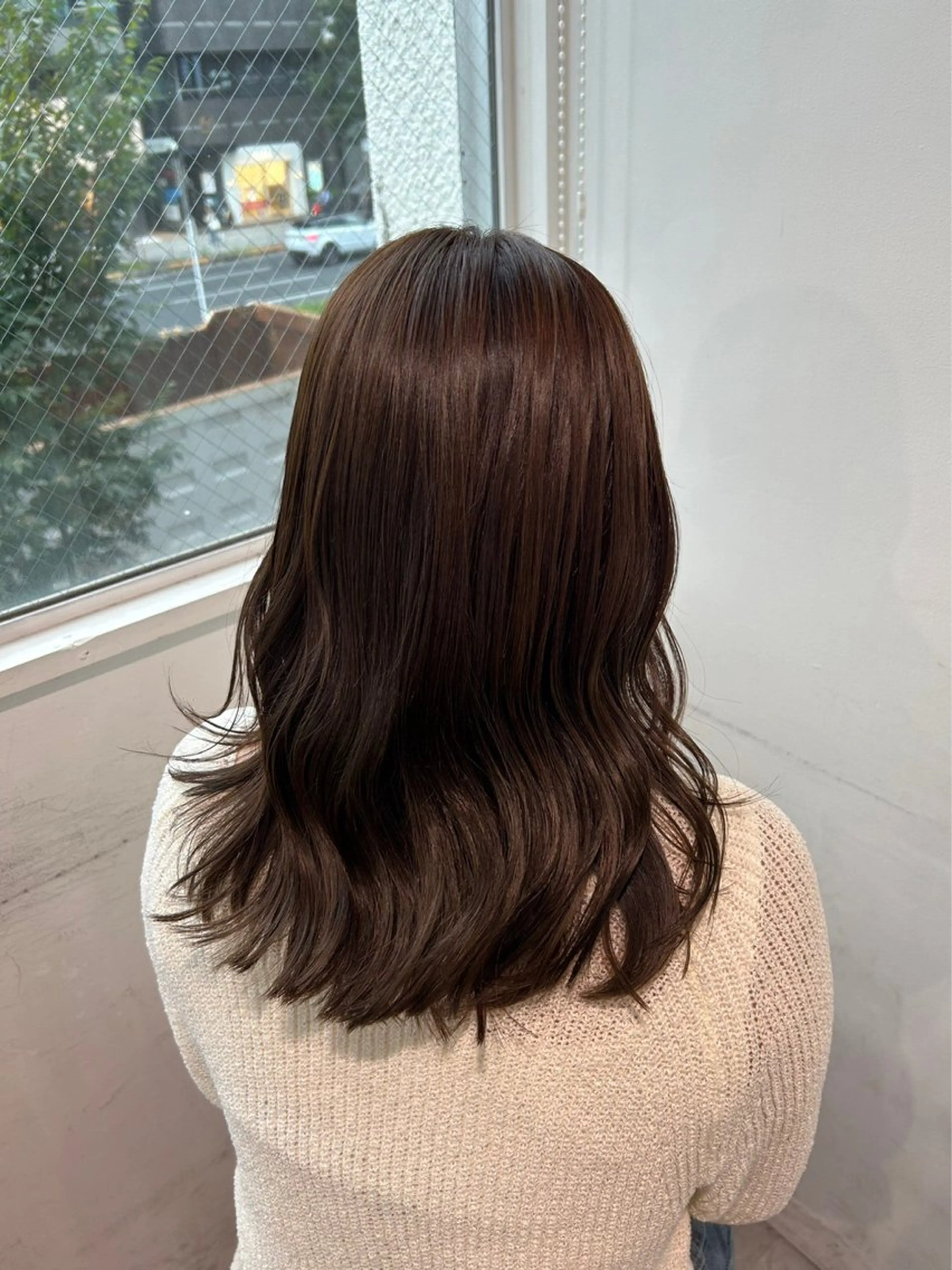 セミロング カラー ブラウンカラー ショコラブラウン 💖トレンド夏 カラー💖FUTAのヘアスタイル