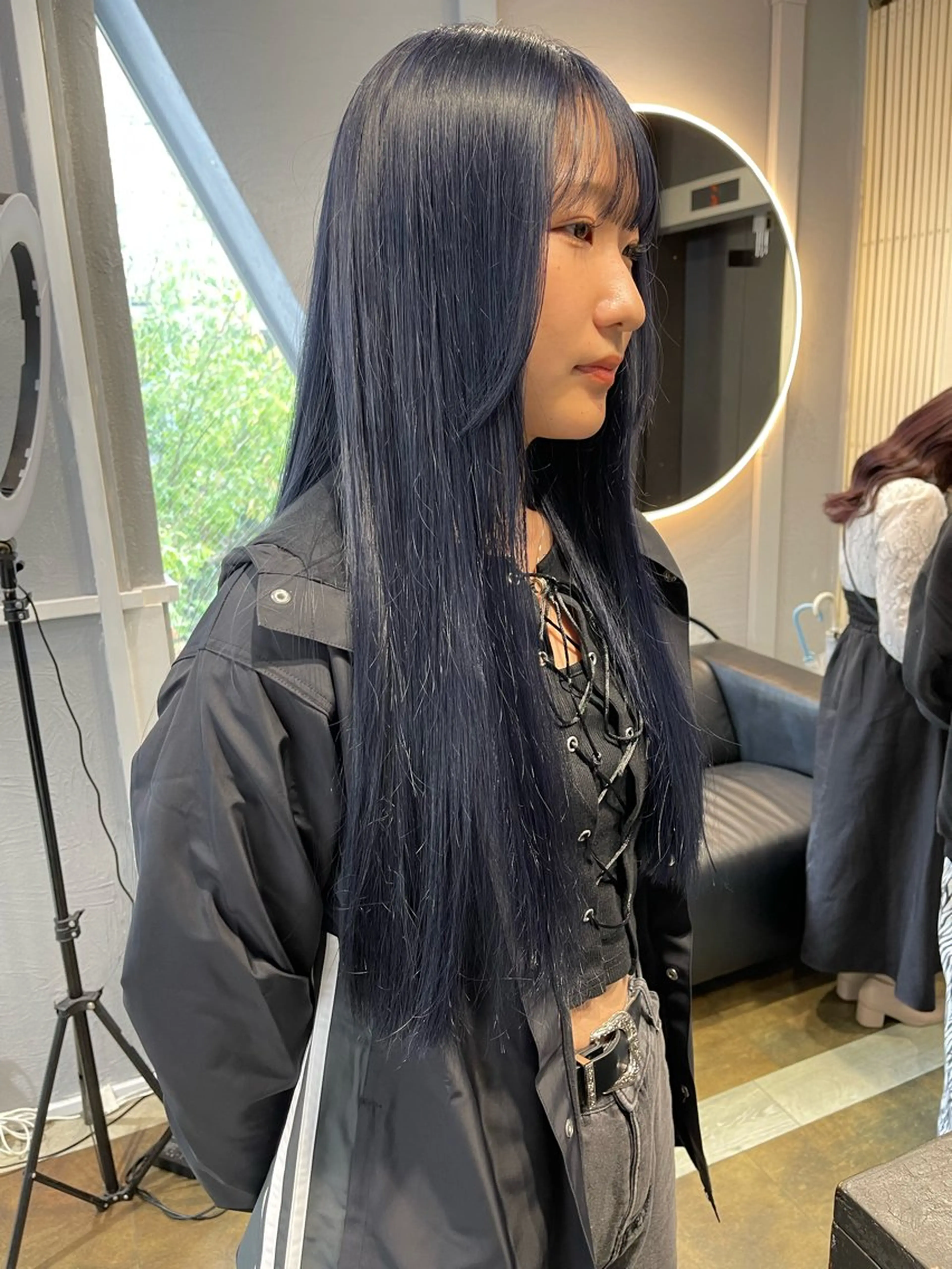 ロング カラー ブリーチ ケアブリーチ デザインカラー ダブルカラー イヤリングカラー ヘアカラー 宮崎　達也 ブリーチ／レイヤーのヘアスタイル