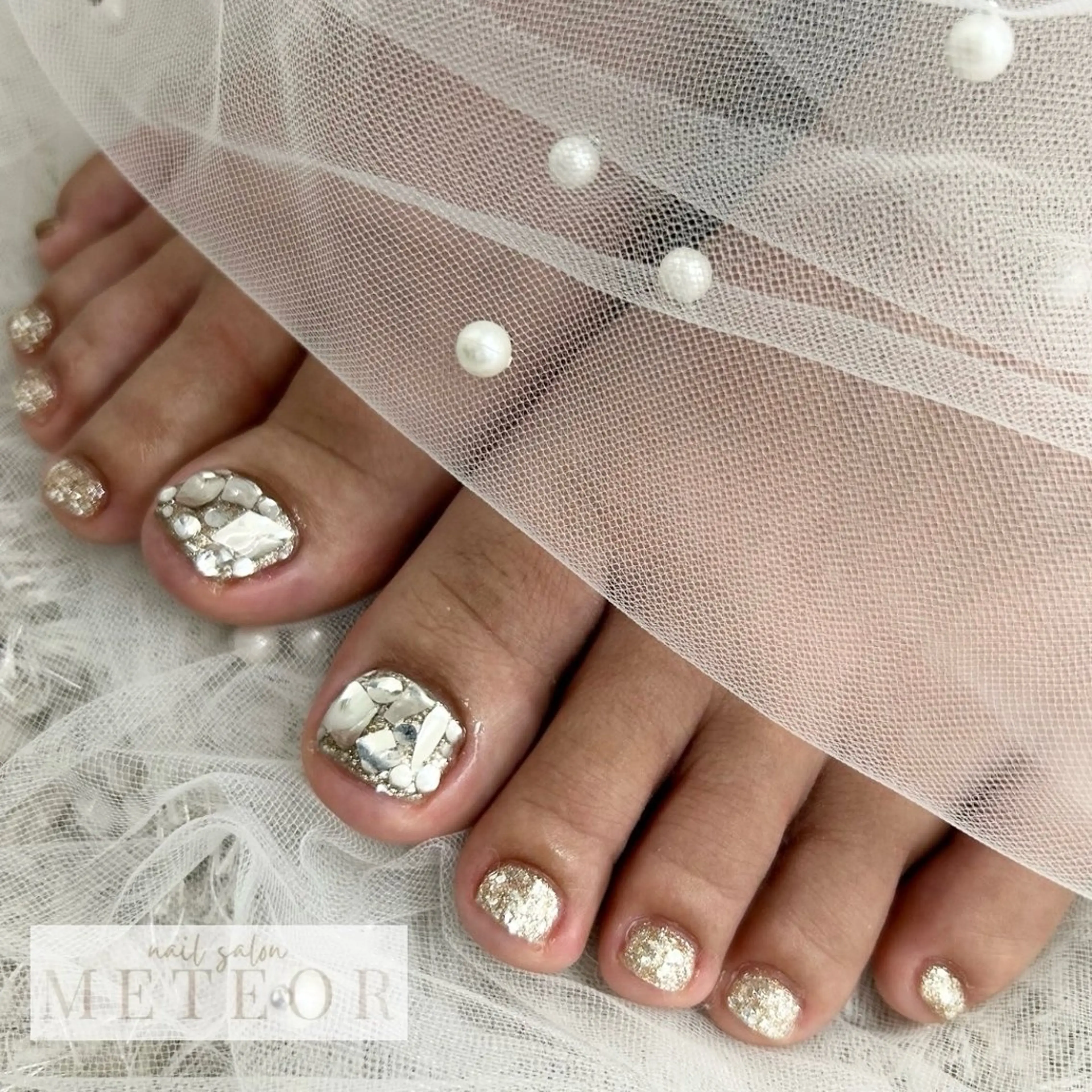 ネイル アートネイル フットネイル キラキラネイル ワンカラーネイル ワンホンネイル nailsalon meteor所属・meteor staffのその他イメージ