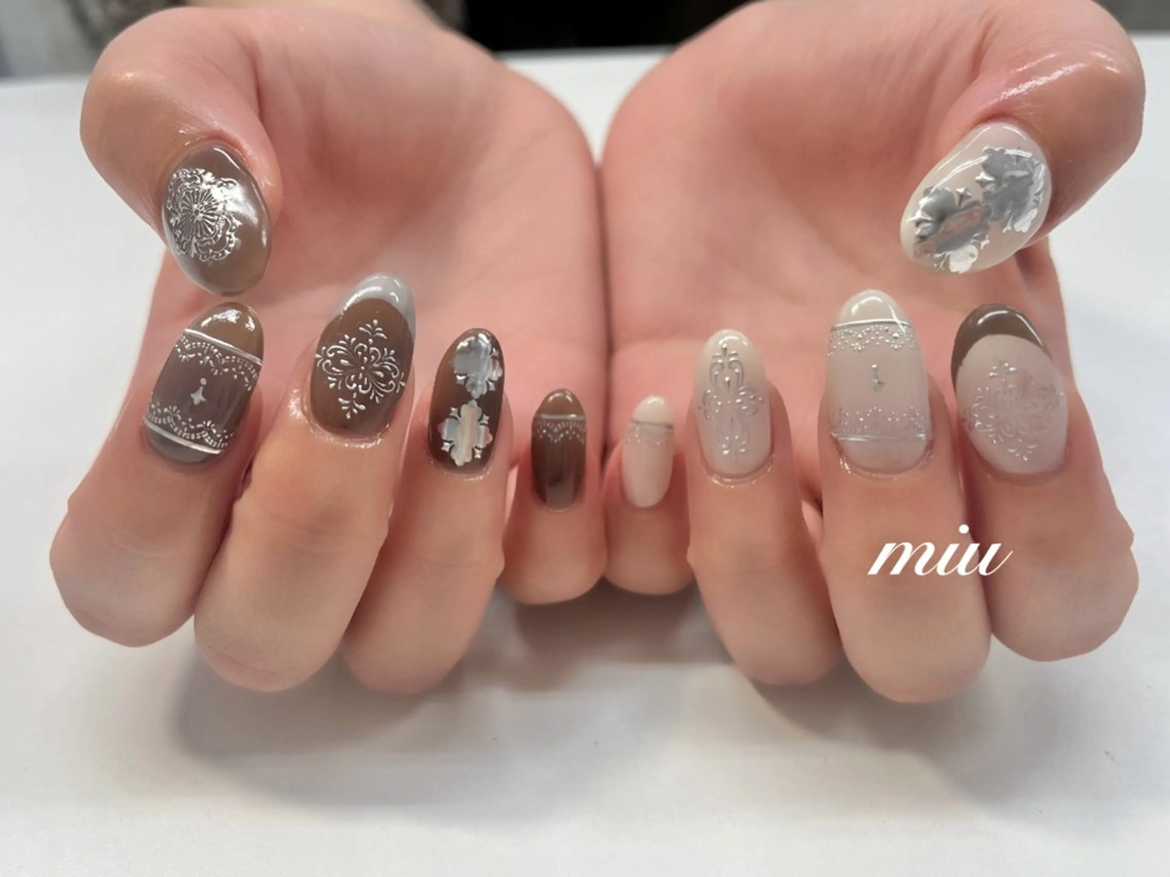 ネイル 持ち込み ハンドネイル miu nail 🐾Mihoのネイルデザイン