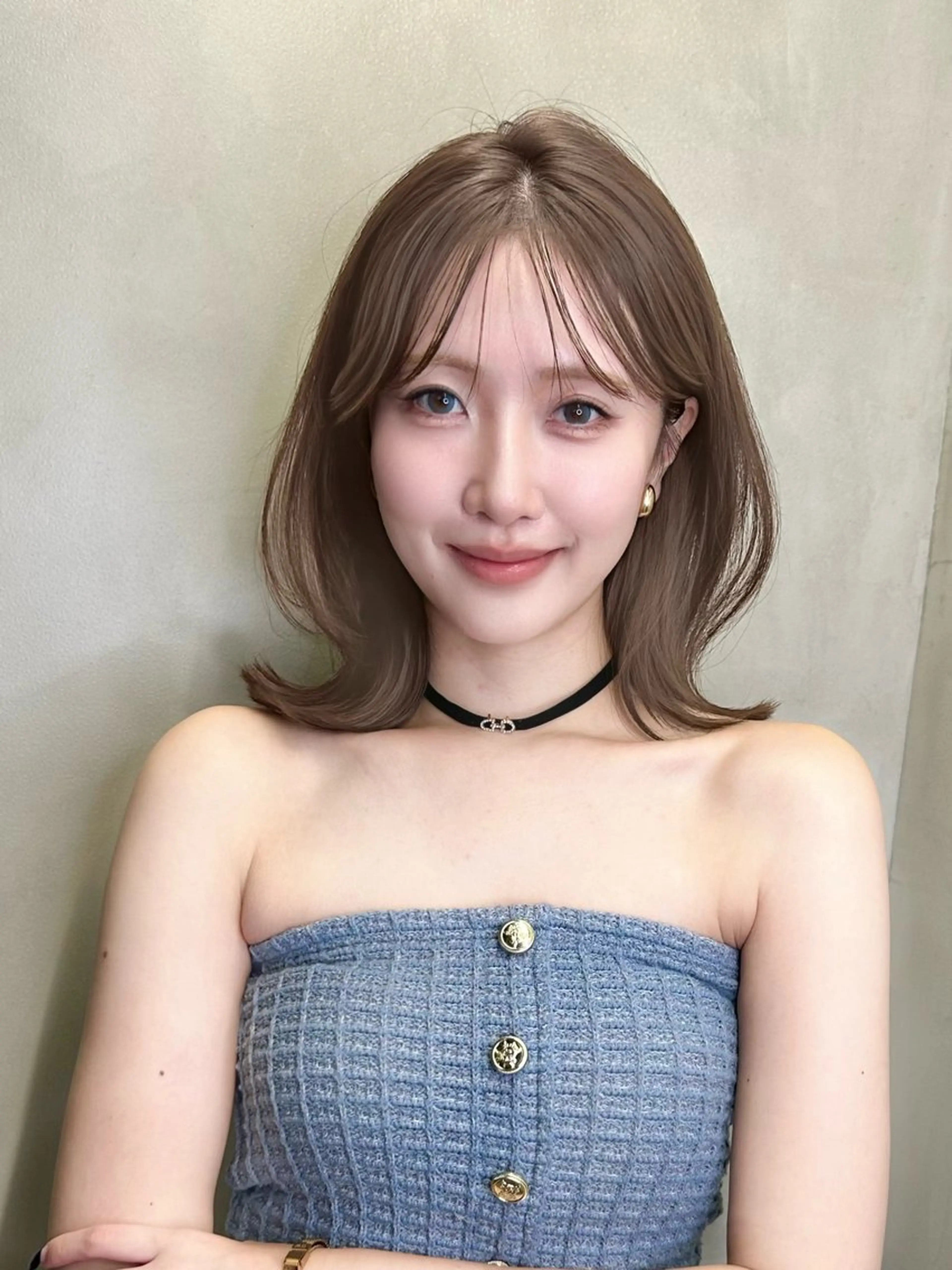 カット+艶々質感再生トリートメント+カラーの写真