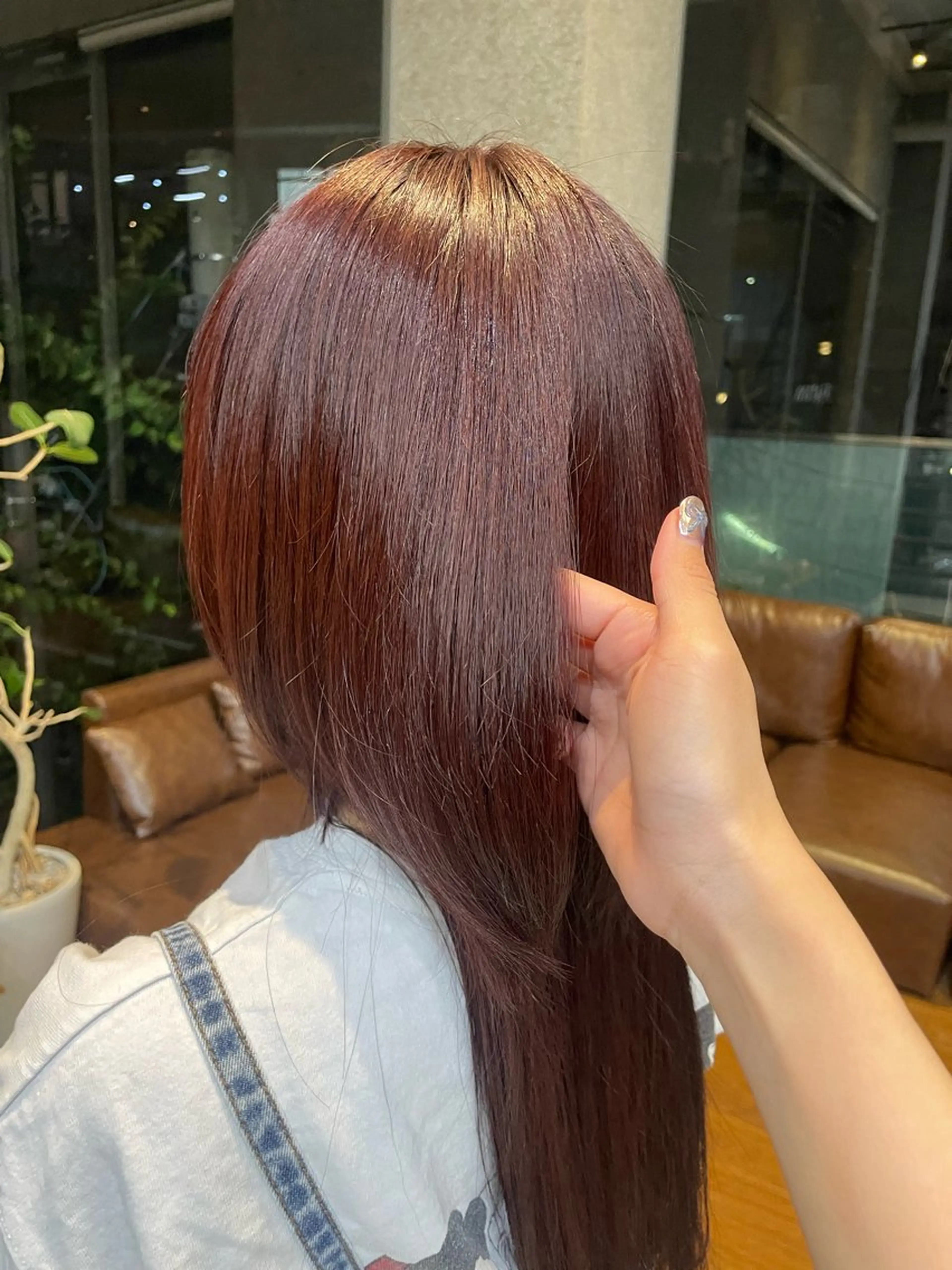 カラー レッドカラー ヘアカラー 🎀艶ハイトーン特化 セナ🎀のヘアスタイル