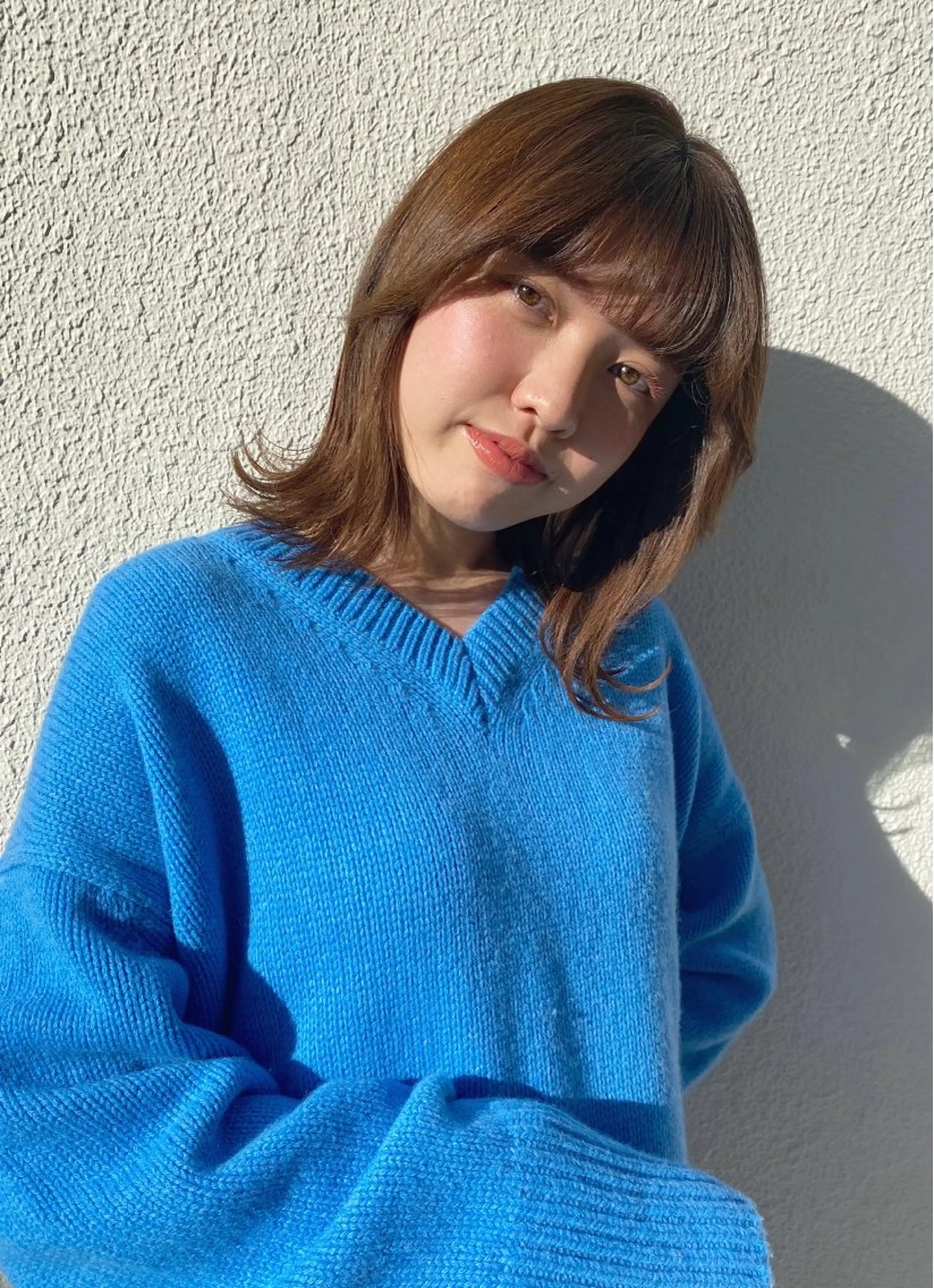 ミディアム 顔まわりカット/金山 /大園芽依のヘアスタイル