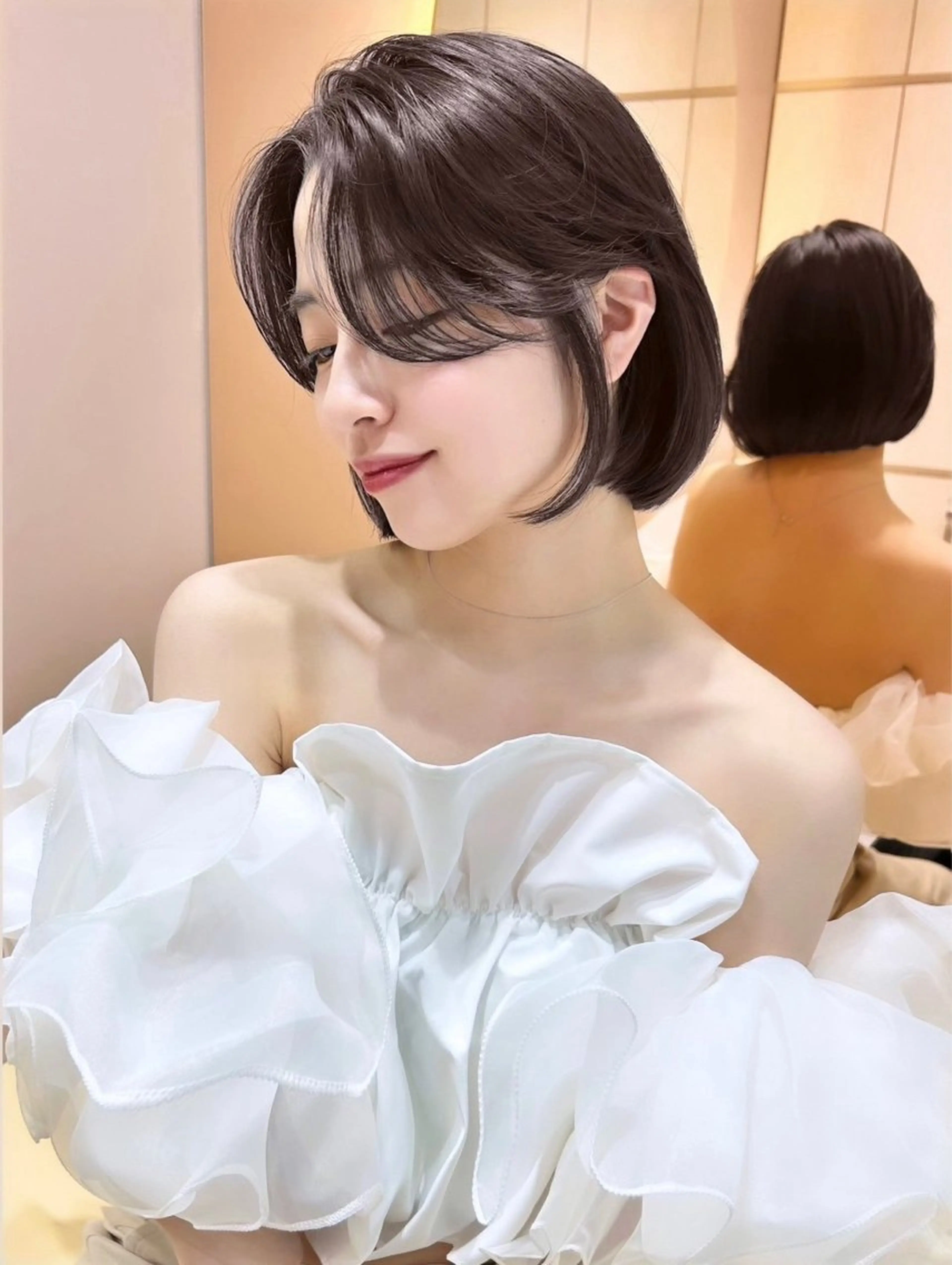 カラー 落合 歩夢のヘアスタイル