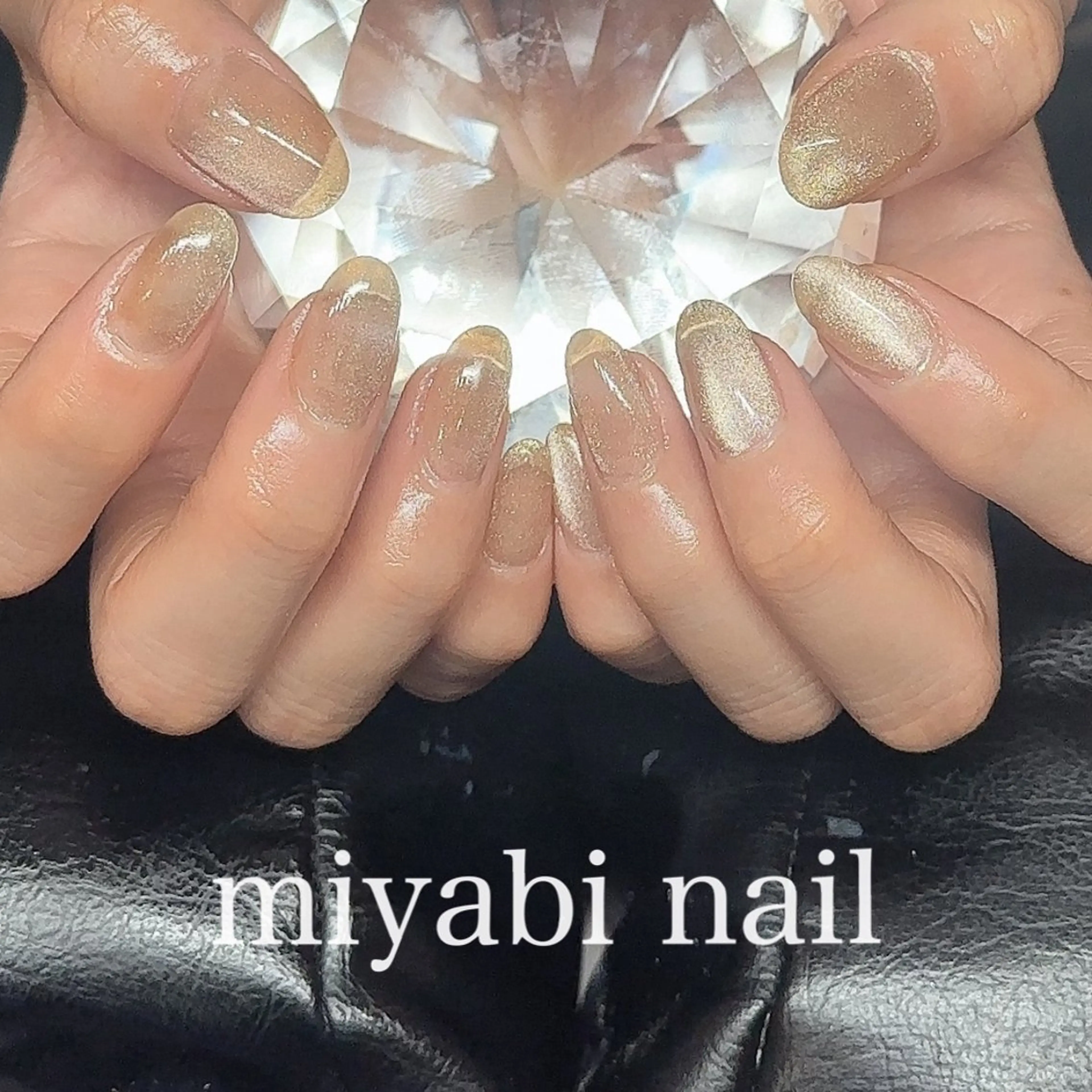 ネイル グラデーション マグネットネイル 持ち込み オフィスネイル ハンドネイル miyabi nail 桂川駅近くのネイルデザイン