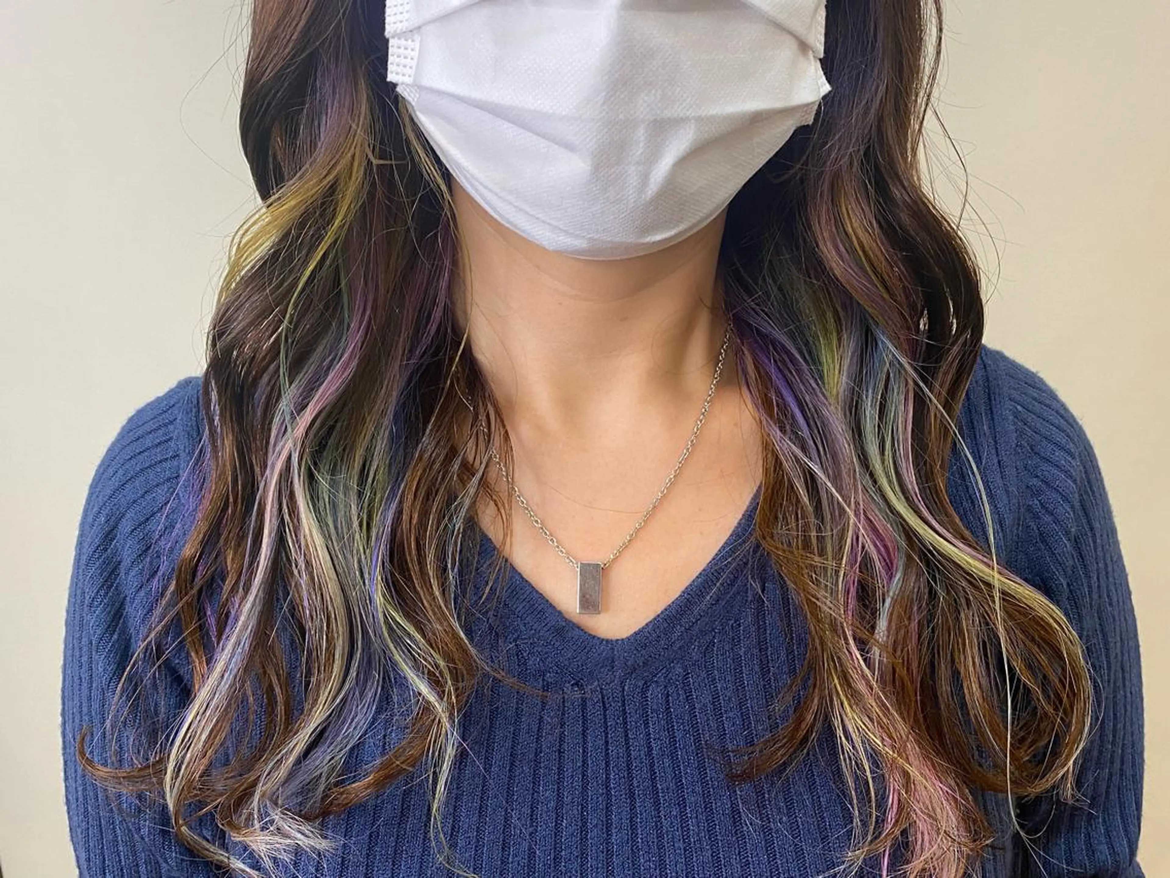 ロング カラー デザインカラー カット ヘアカラー トリートメント ✴︎ヒラガカナ✴︎ ECLAT HAIRのヘアスタイル