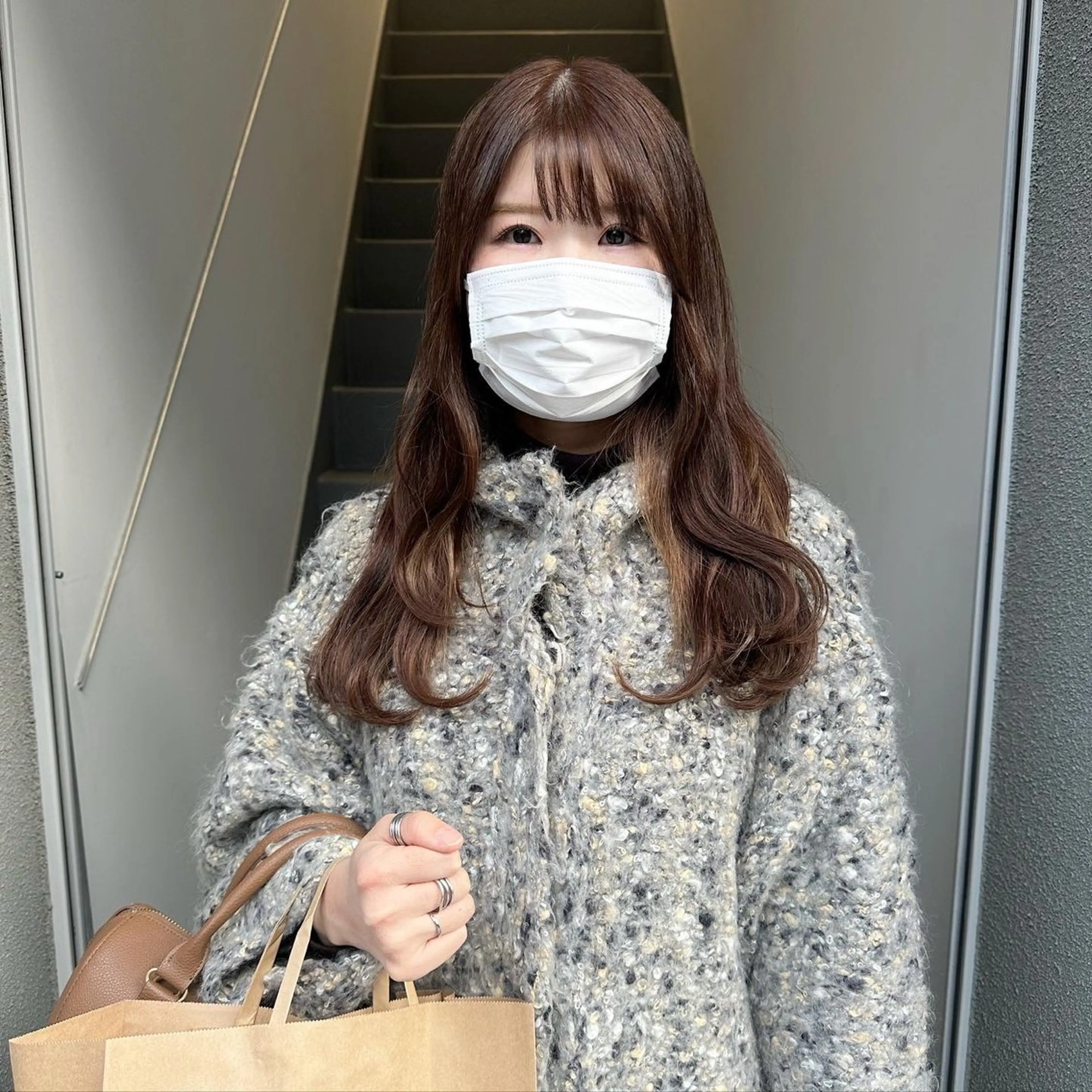 セミロング カラー パーマ お洒落パーマ/ 艶カラー/michiのヘアスタイル