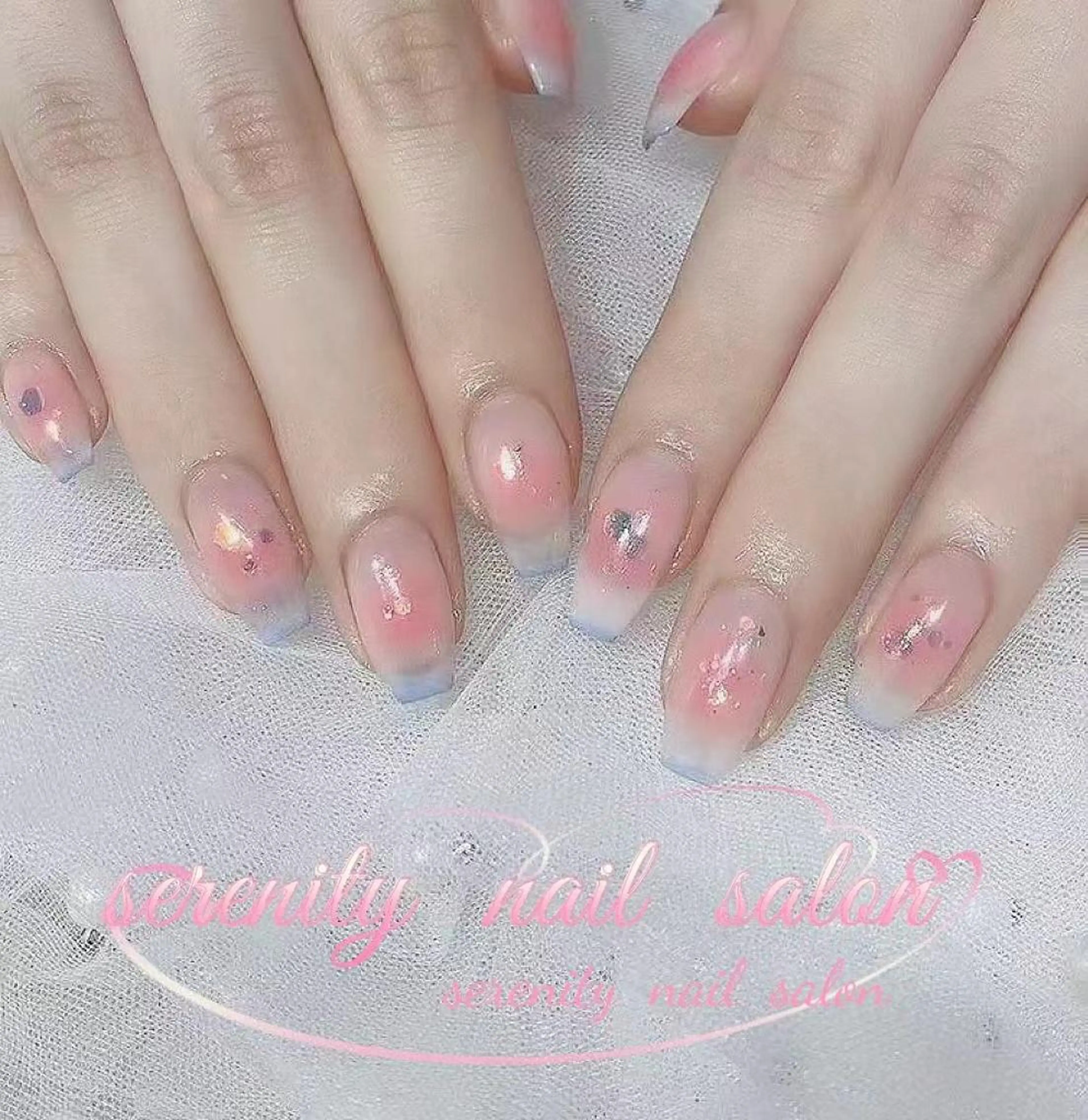 ネイル ハンドネイル ハンドケア ✨Serenity ワンホンネイルのネイルデザイン