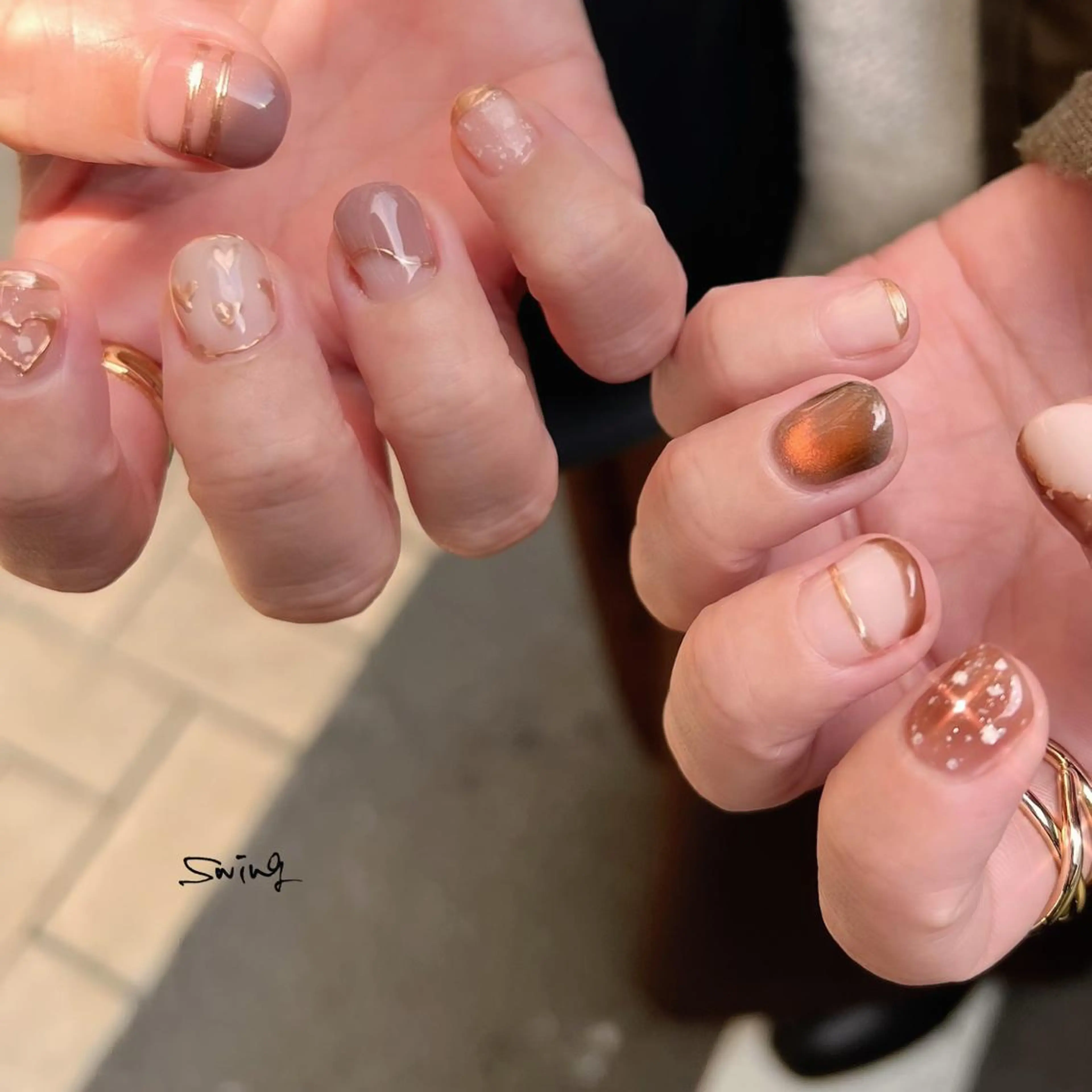ネイル ニュアンスネイル SWING Nail Salon所属・Yoshida Takakoのネイルデザイン