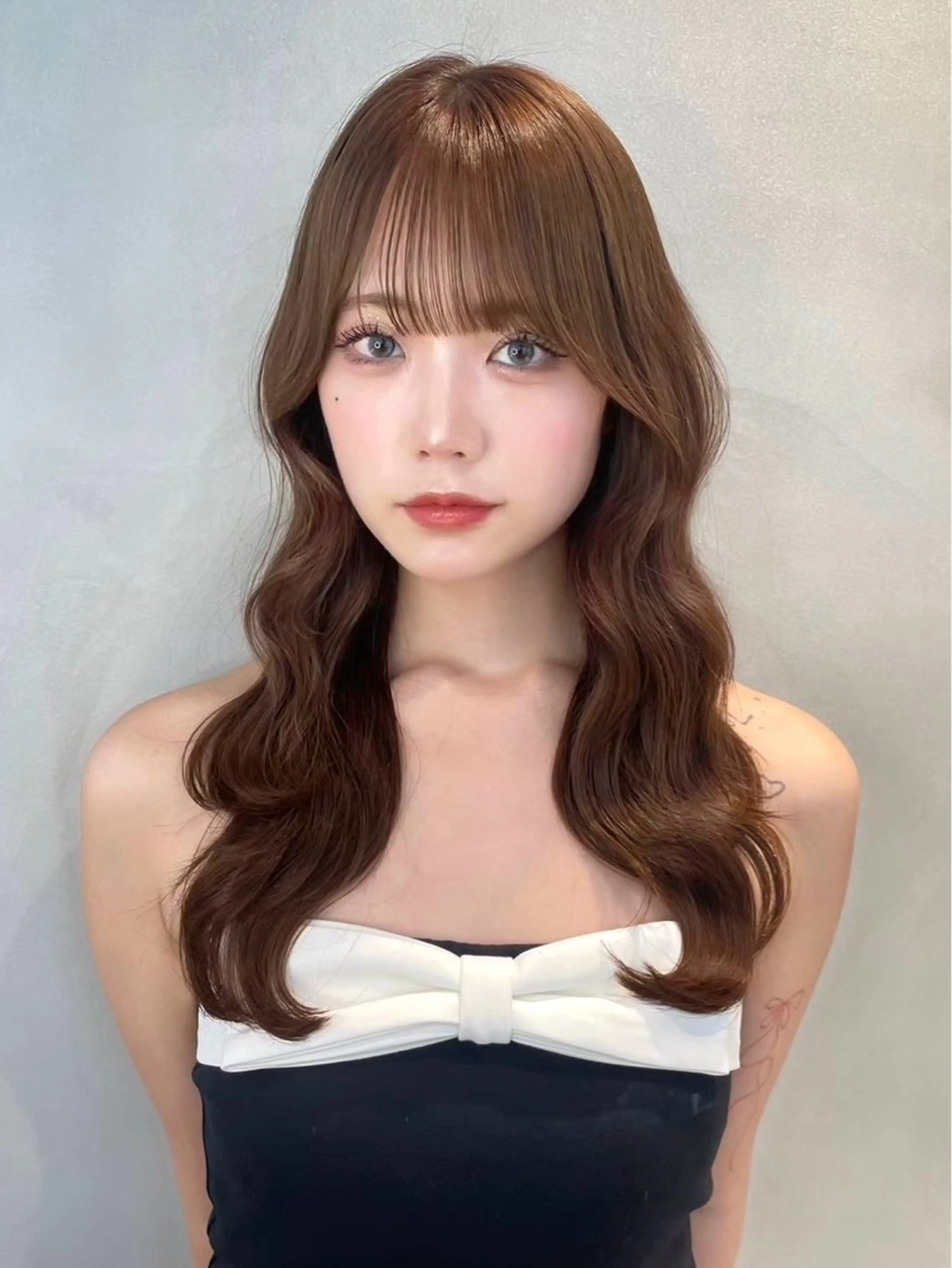 ロング カット ヘアカラー トリートメント 大宮🤍髪質改善 韓国ヘア🪽なるのヘアスタイル