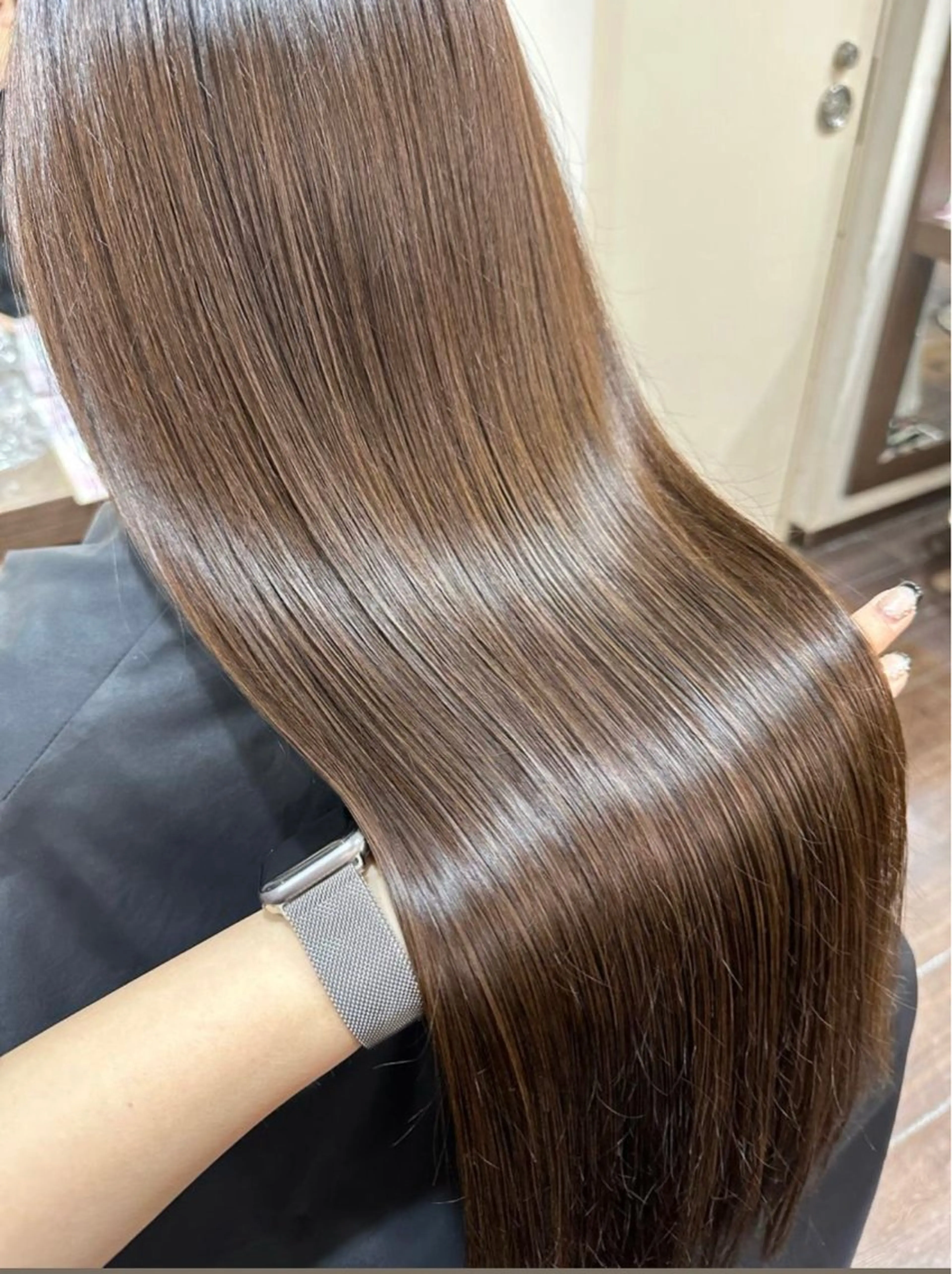 ロング カラー トリートメント 酸性ストレート 🤍🎀honokaのヘアスタイル