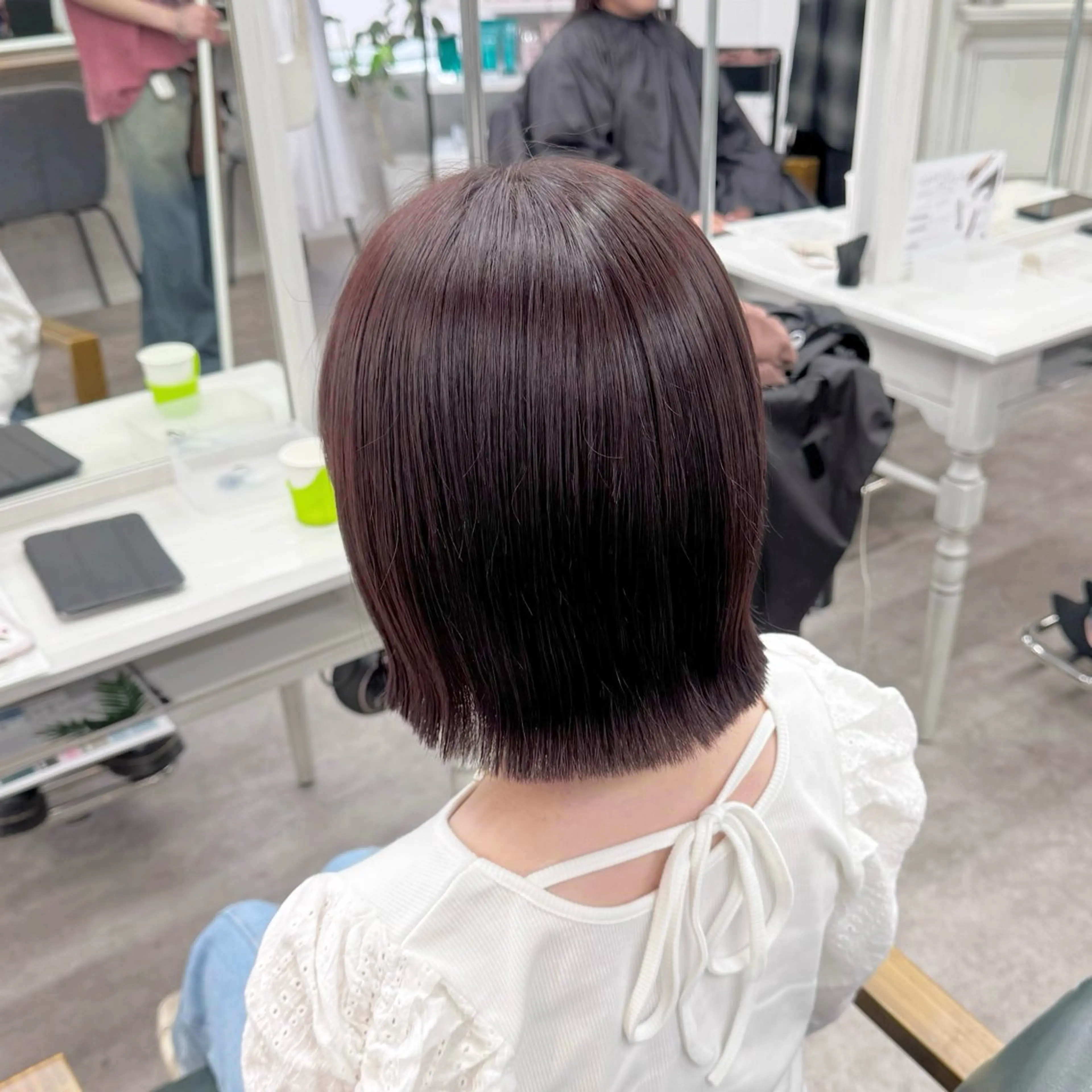ショート カラー カット ヘアカラー トリートメント JUNSHIN🦋 ヘアセット／カラーのヘアスタイル
