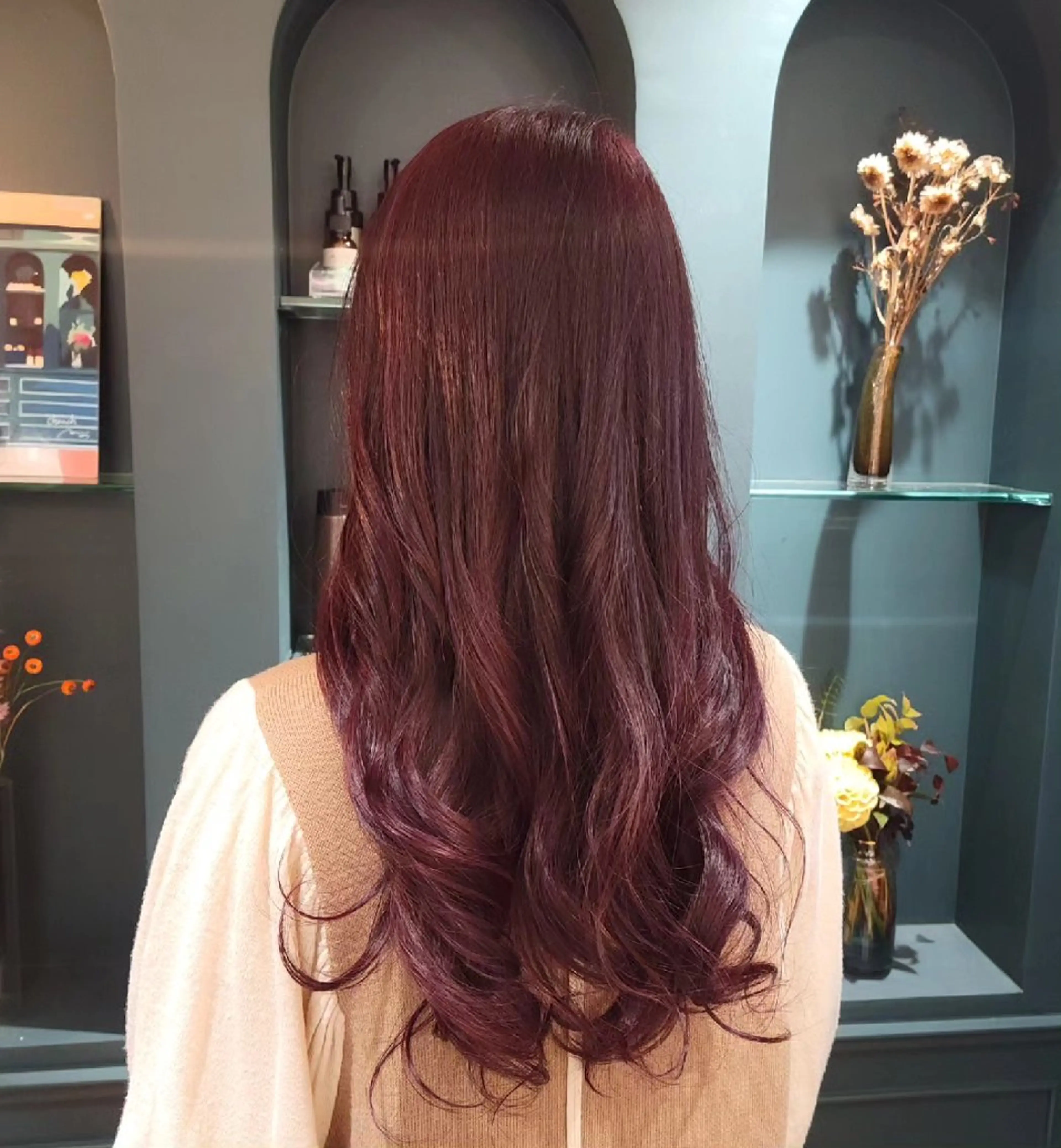 ロング カラー ブリーチ ブリーチなしカラー ピンクカラー ヘアカラー momo 🌷のヘアスタイル