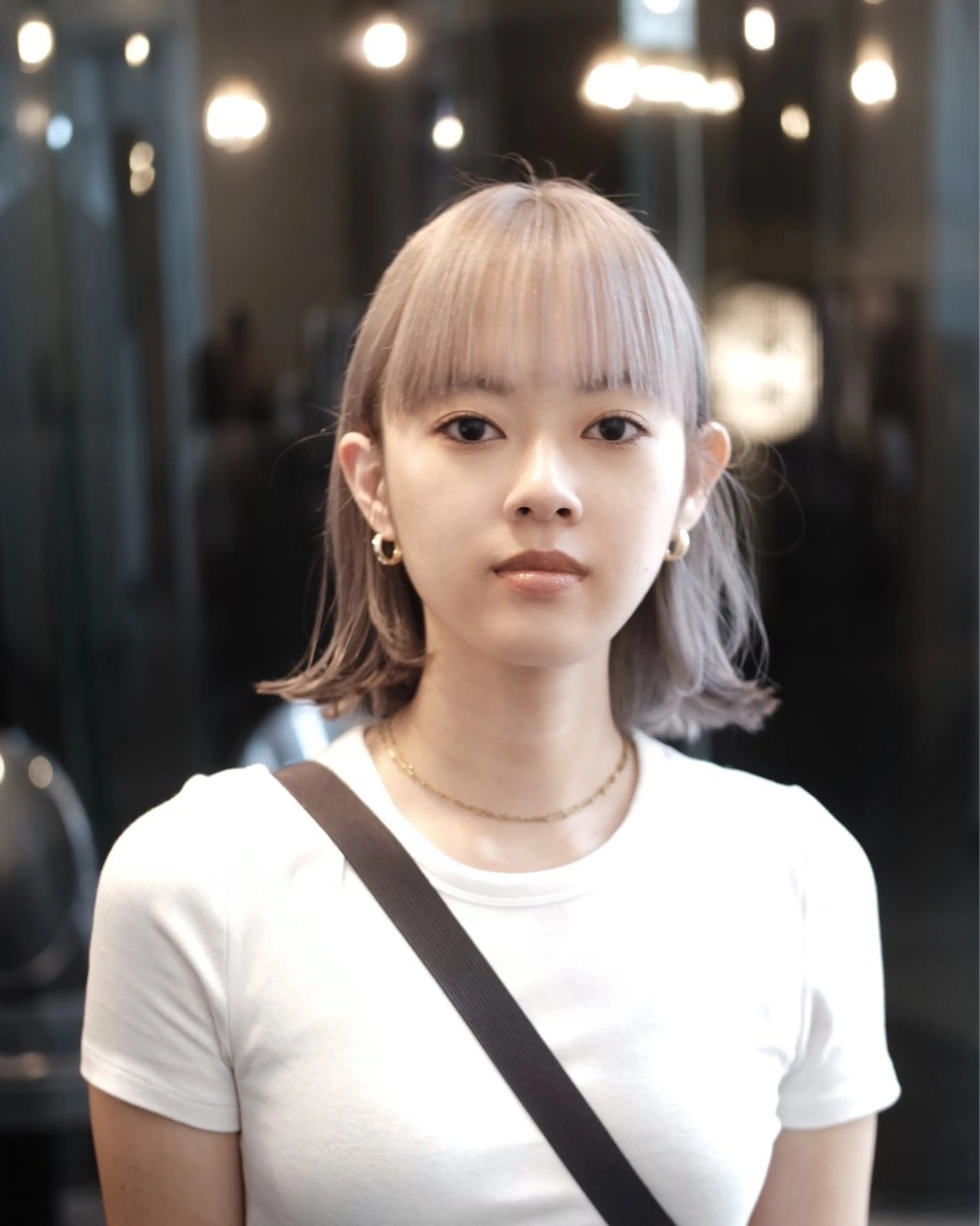 ショート カラー ベージュカラー ハイトーンカラー ピンクカラー ピンクベージュ ボブ Teal所属・大石 沙季のヘアスタイル