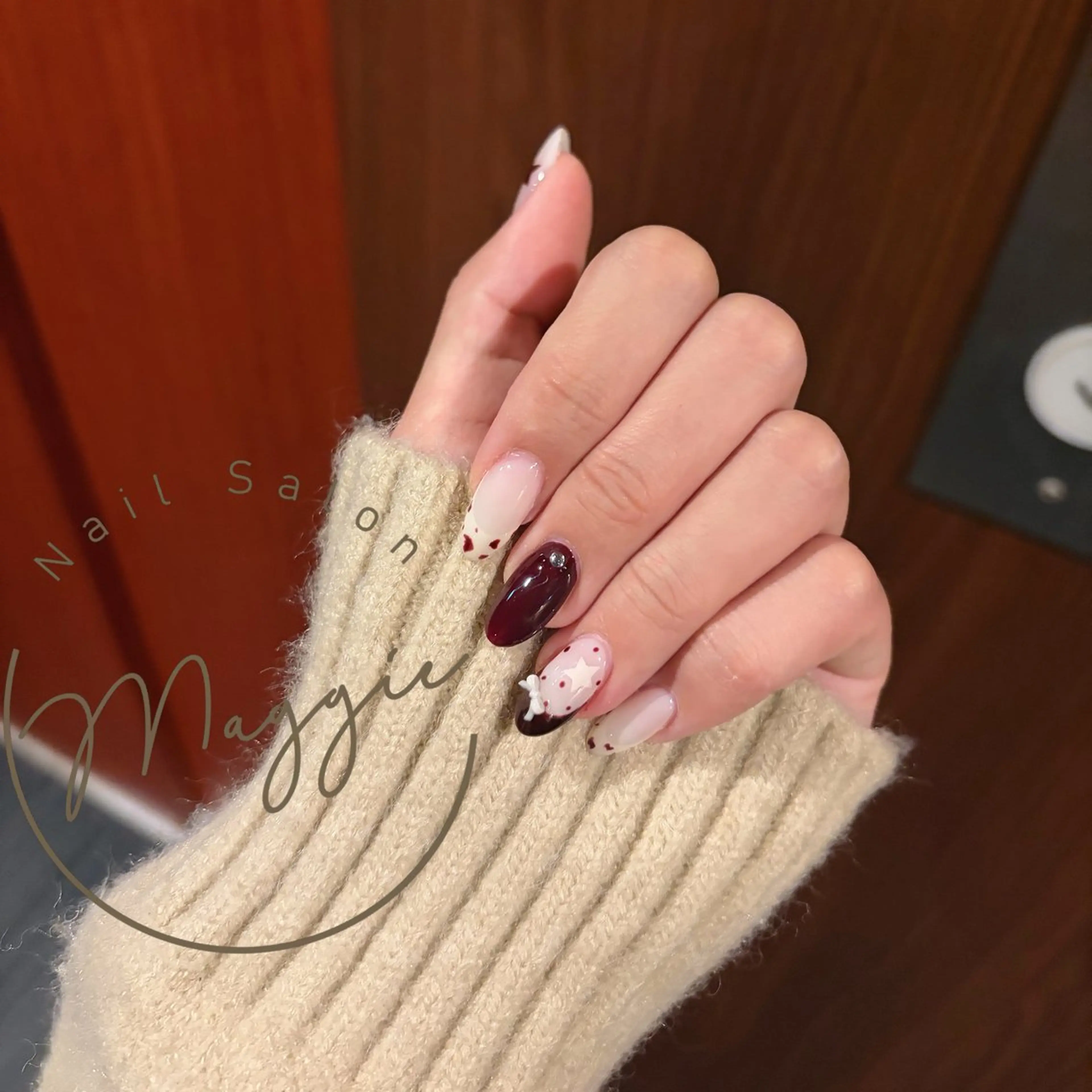 ネイル 持ち込み Maggie りな.(モデル募集のネイルデザイン