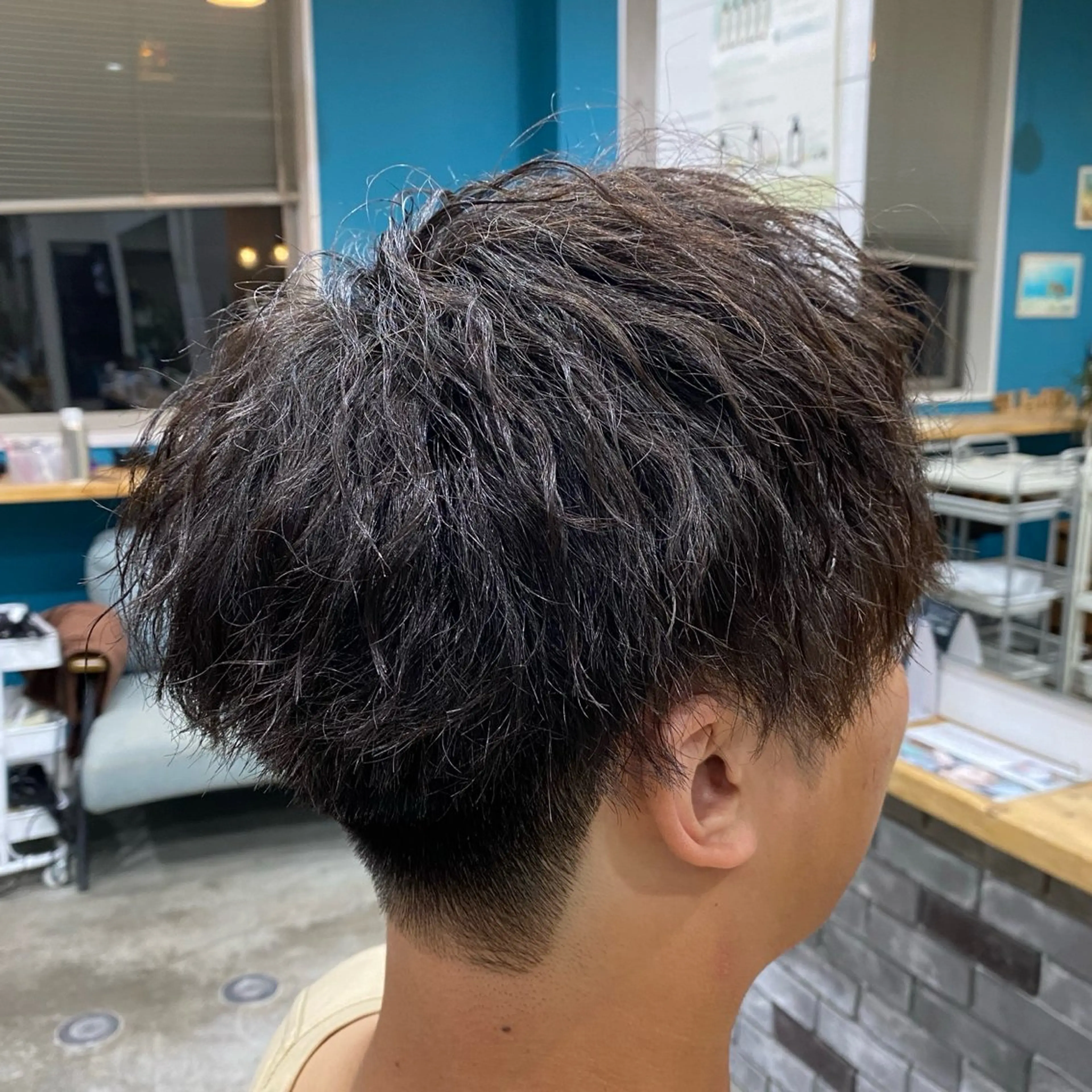 パーマ メンズ カット パーマ トリートメント ヘッドスパ offtheLip　ocean所属・メンズパーマ 小澤太雅のヘアスタイル