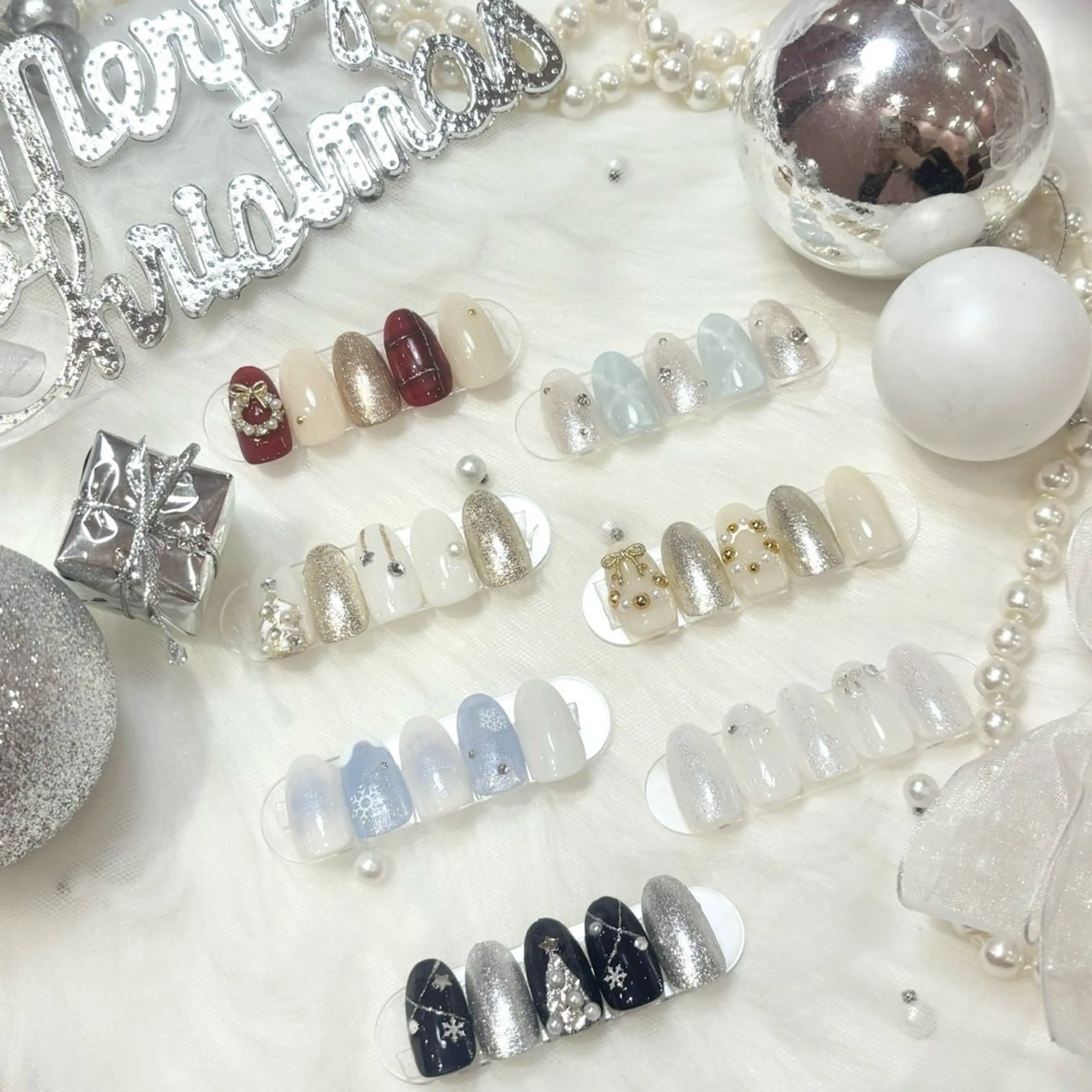 🔰口コミ記入必須【Jr】⭐️オフなし⭐️  《期間限定》クリスマスネイル🎄🎅🏻の写真