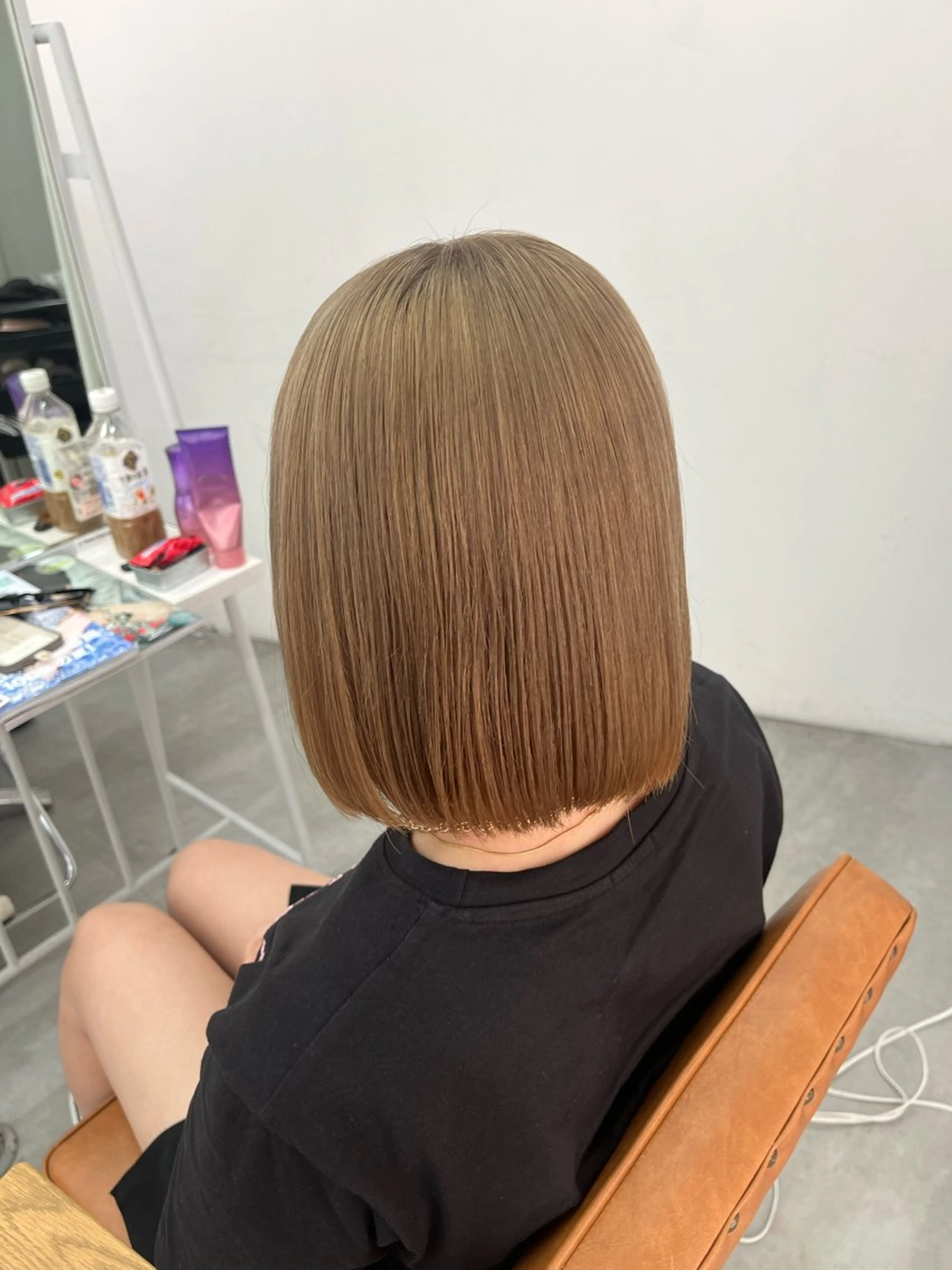 ショート ヘアカラー 髪質改善/グレージュ サラサ🩶ᩚのヘアスタイル