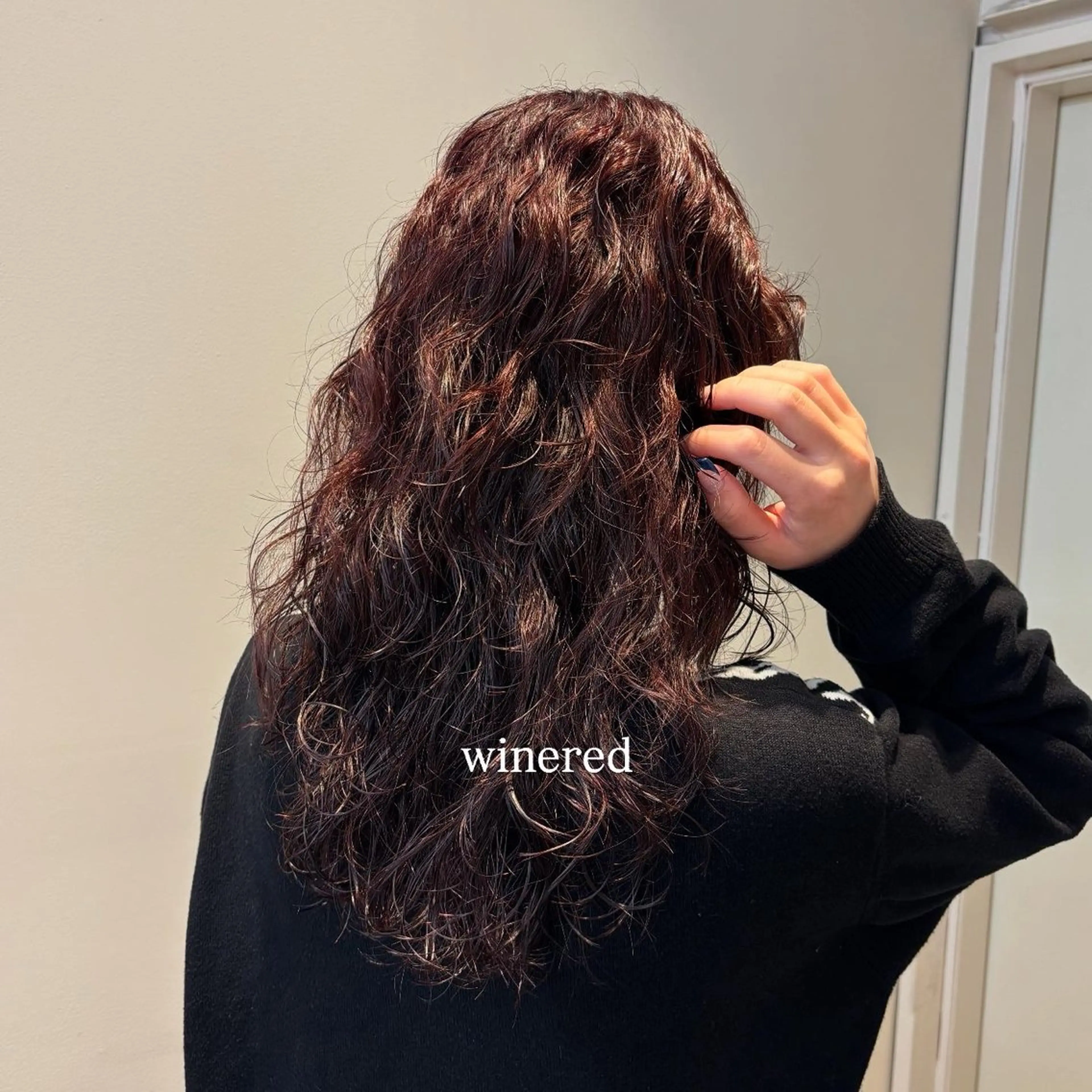 セミロング カラー 暗髪／艶髪／渋谷/ モモカ🎀のヘアスタイル